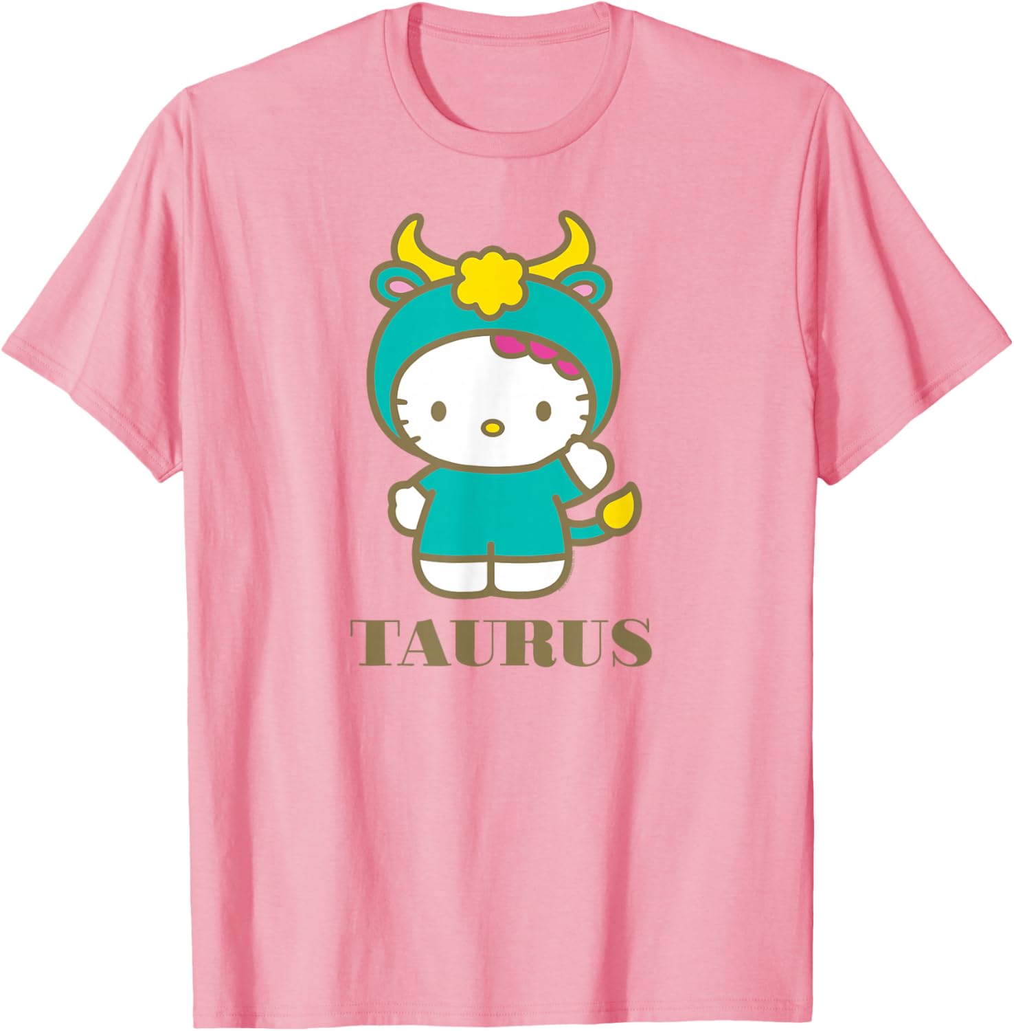Hello Kitty Taurus Zodiac T-Shirt Cute Astrology Fashion Tee for Fans - 22