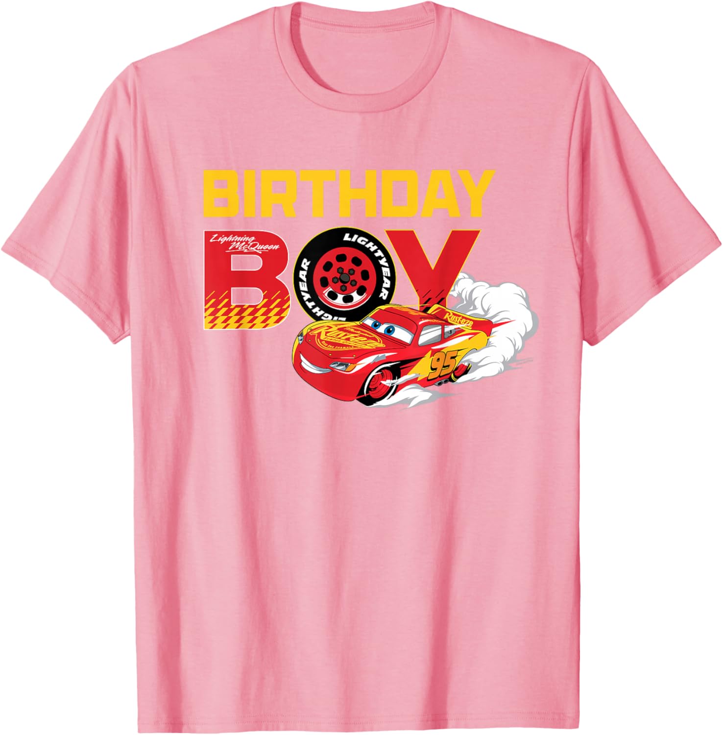 Lightning McQueen Birthday Boy T-Shirt for Disney Pixar Cars Fans - 15