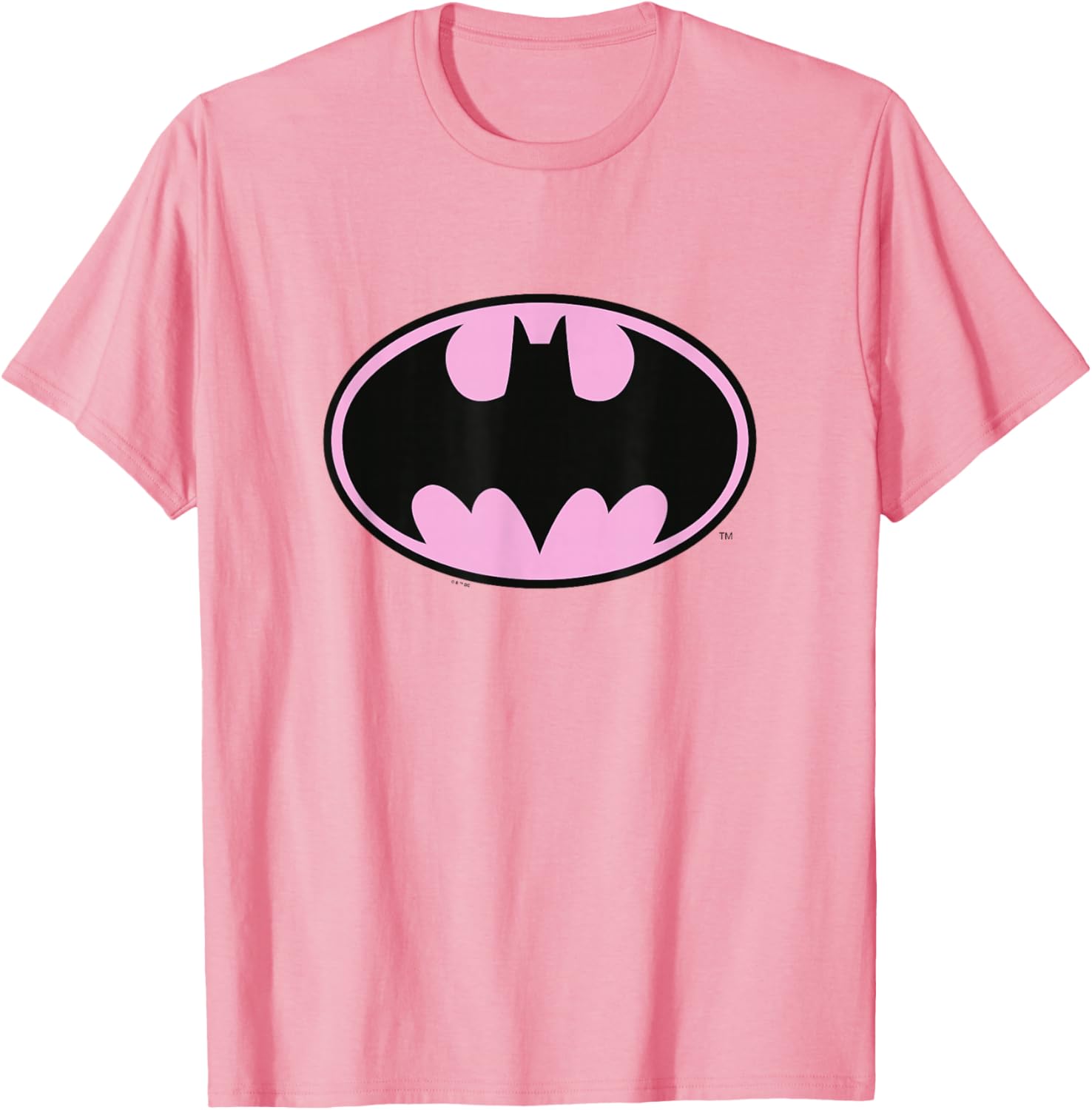 Batman Bat-Symbol T-Shirt with Pink Background - Stylish Graphic Tee - 5