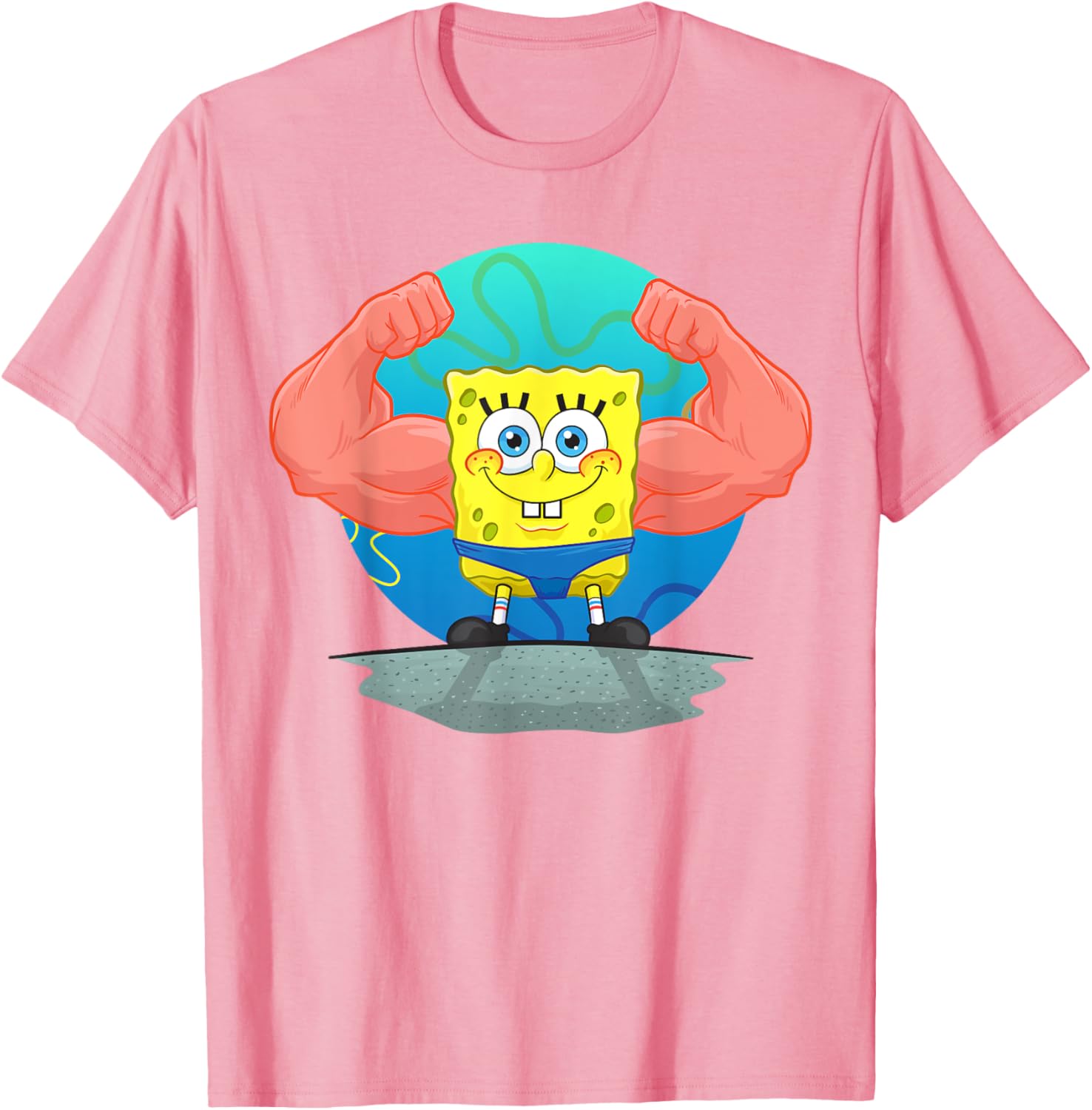 Mademark SpongeBob MuscleBob BuffPants T-Shirt for Fun Fashion Fans - 20