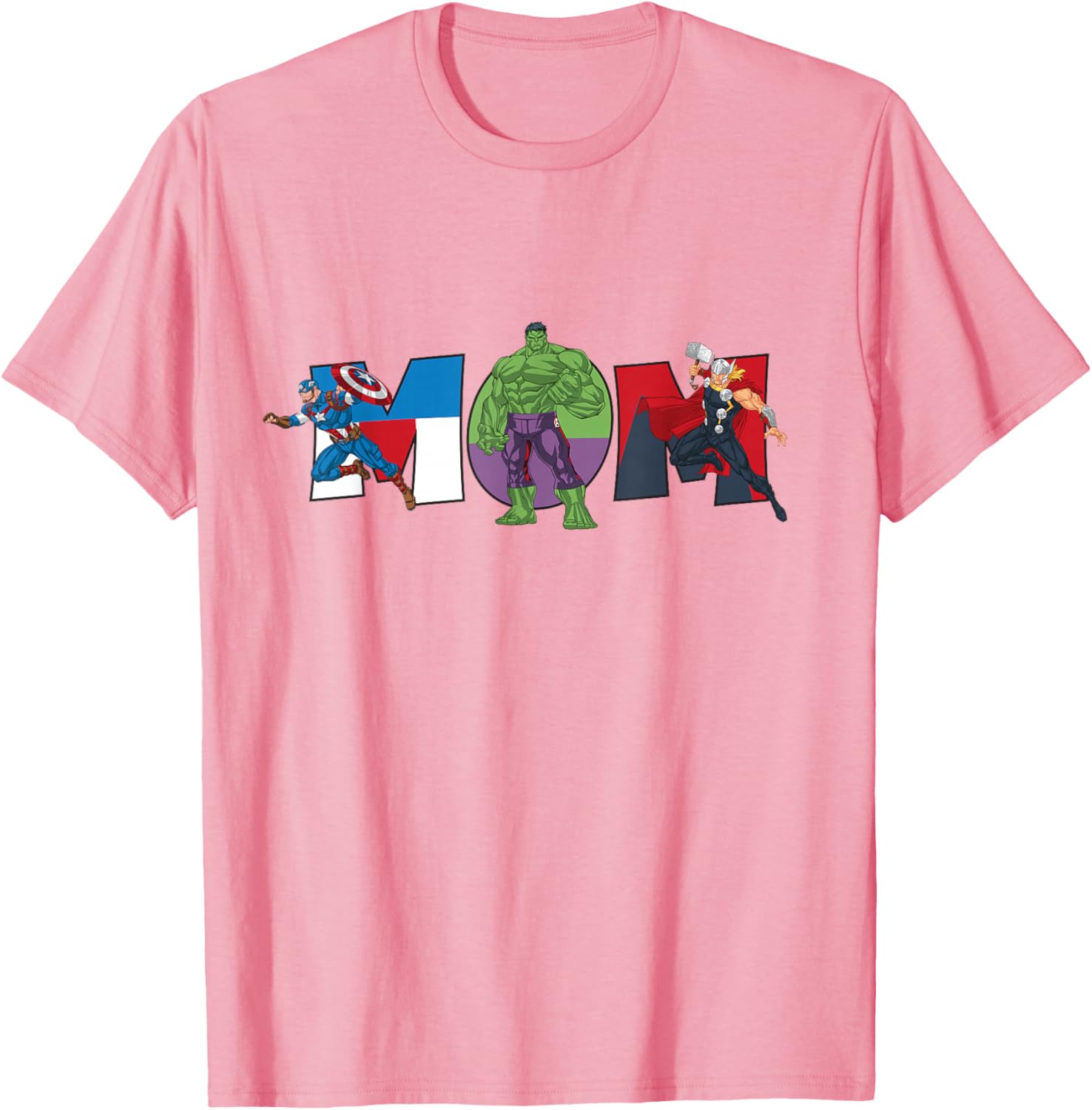 Marvel Avengers Team Mom T-Shirt for Mother's Day Family Trips and Birthdays - 29