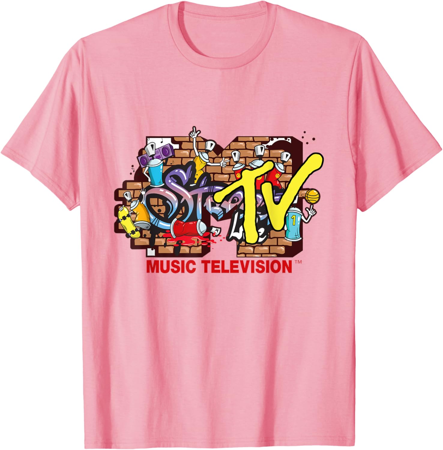 Mademark x MTV Graffiti Logo Streetwear T-Shirt for Trendy Styles - 19