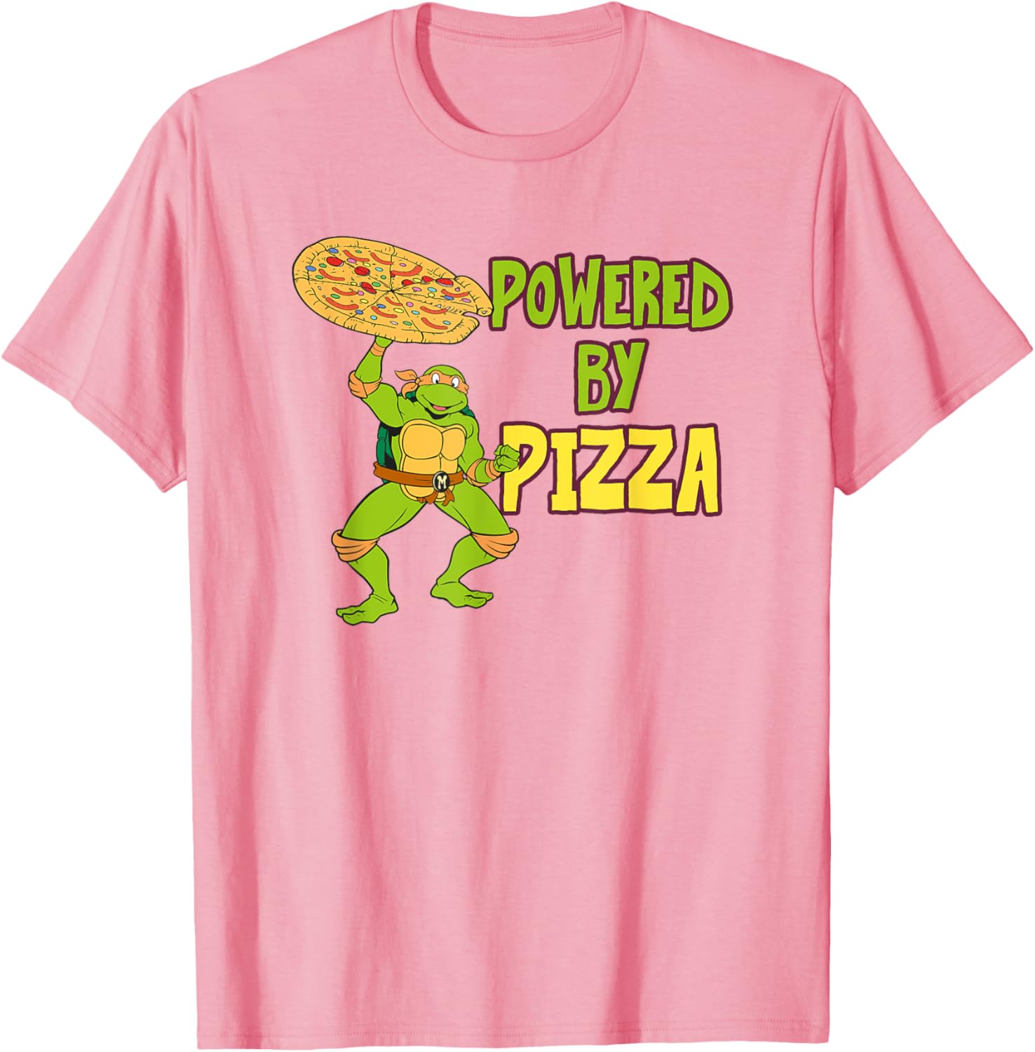 Mademark TMNT Michelangelo Pizza Power T-Shirt - Fun Ninja Turtle Gear - 4