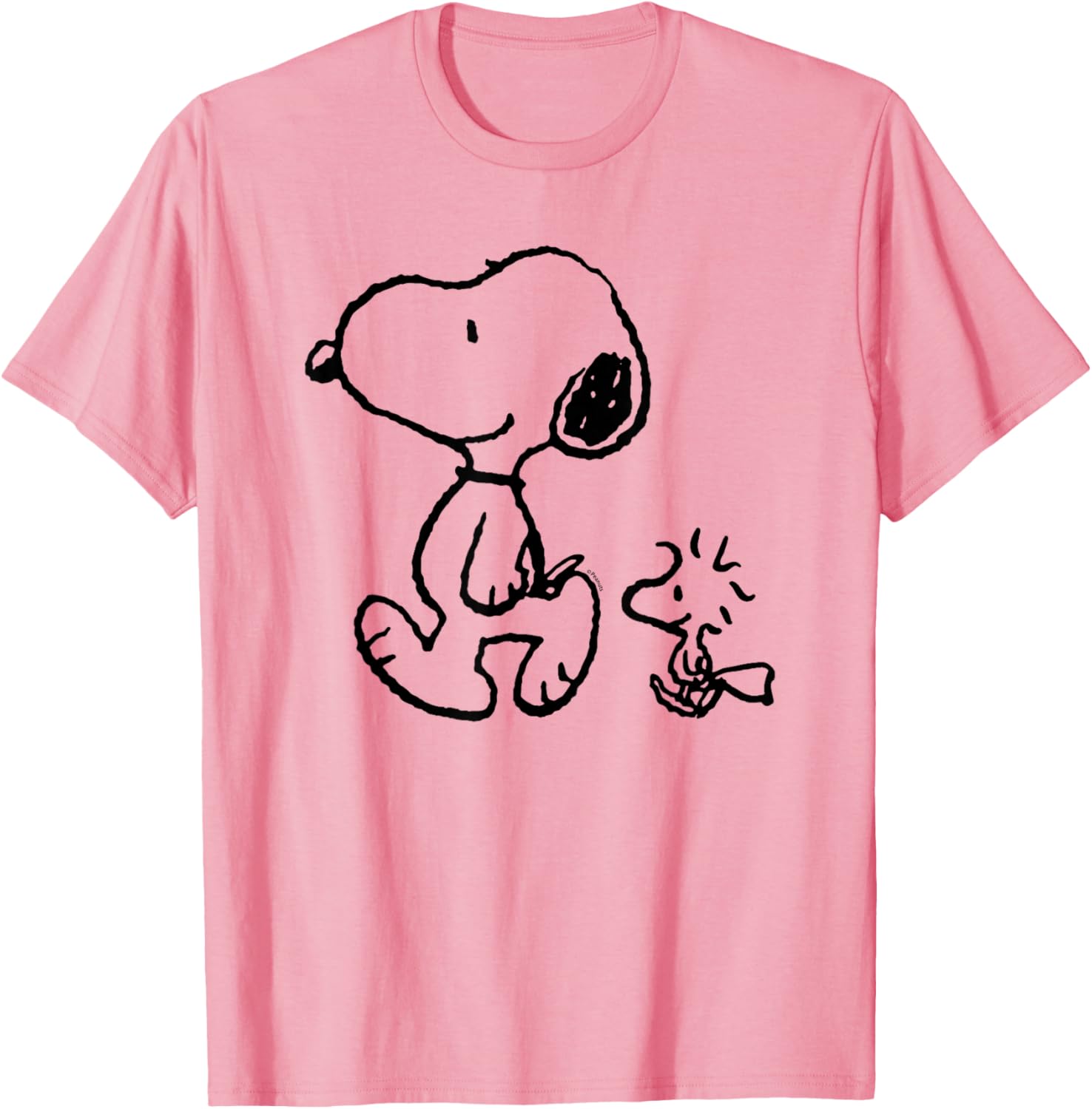Snoopy Woodstock Walk T-Shirt Fun Peanuts Graphic Tee for Fans - 2
