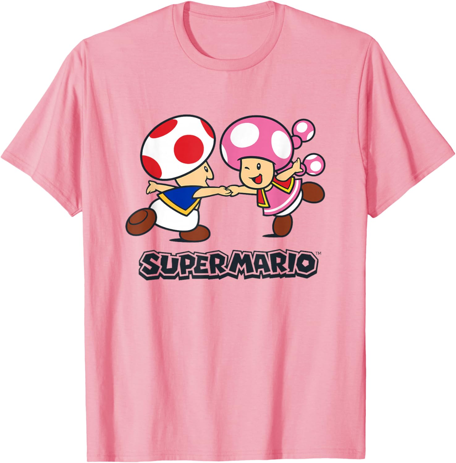 Super Mario Bros Happy Toads Classic Nintendo Duo T-Shirt for Fans - 9