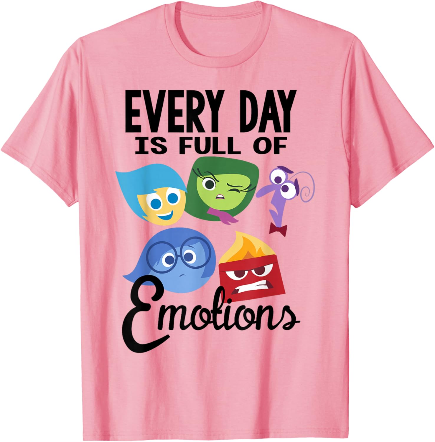 Disney Pixar Inside Out Emotions T-Shirt Fun Group Design Apparel - 8