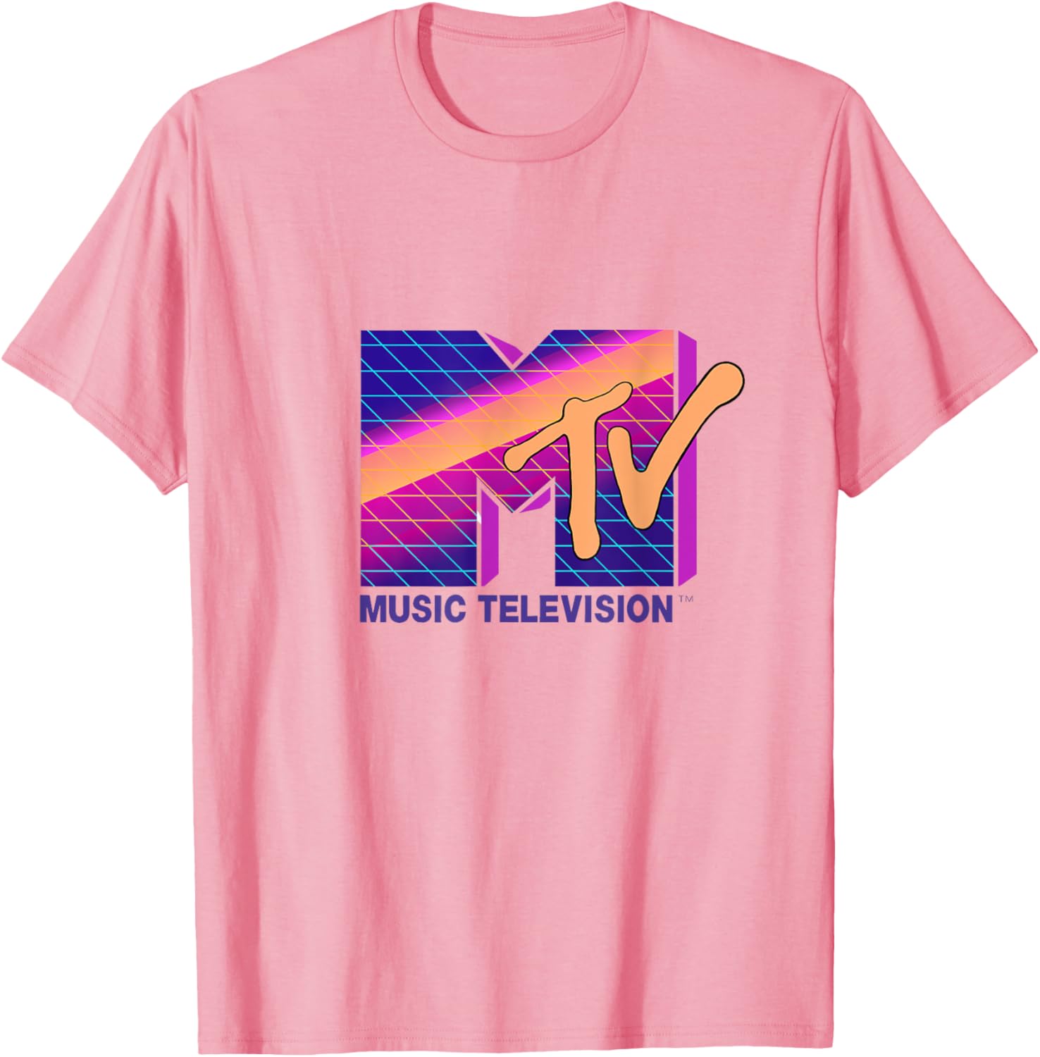Mademark x MTV Retro Logo T-Shirt in Bold 80s Colors - Stylish Apparel - 2