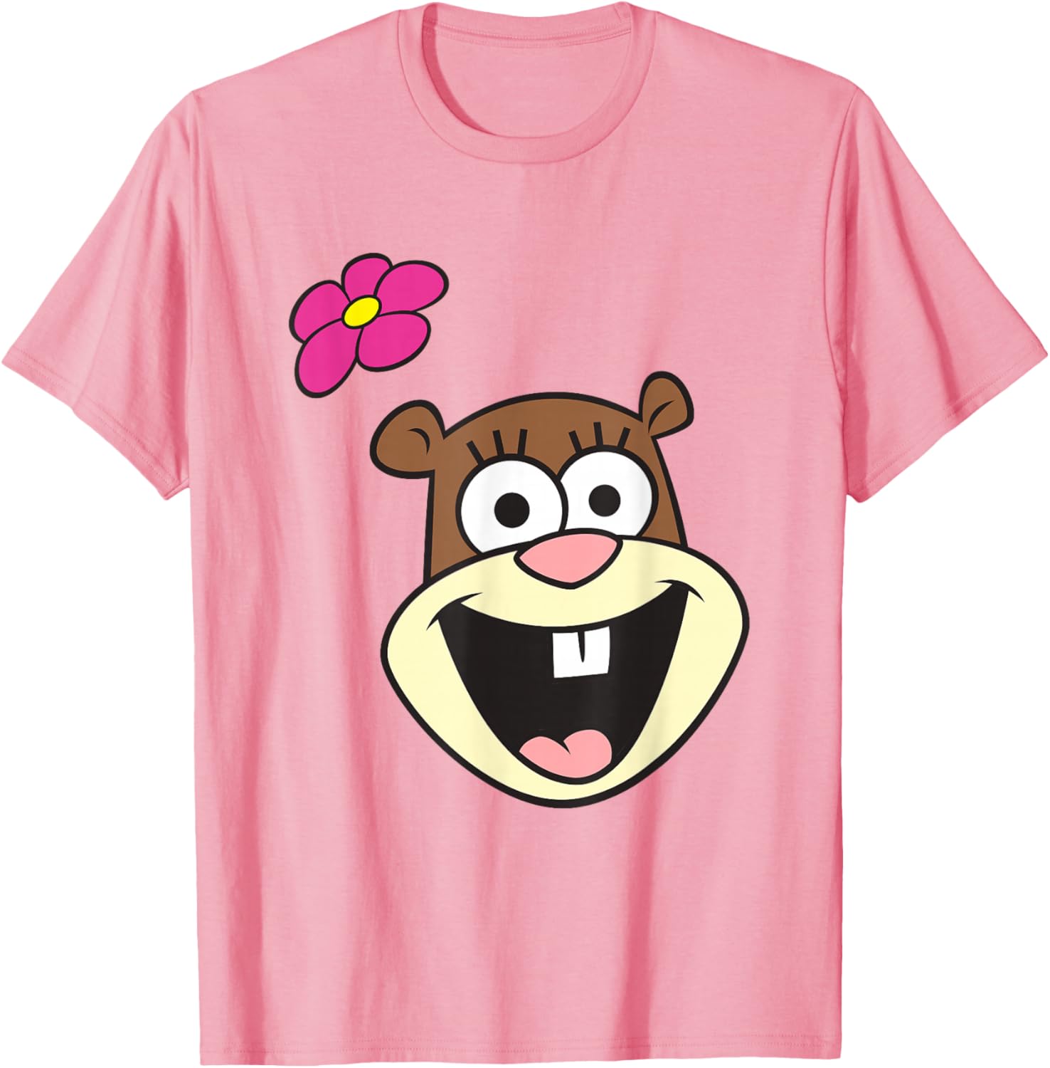 SpongeBob SquarePants Sandy Cheeks Big Face T-Shirt for Fun Style - 2