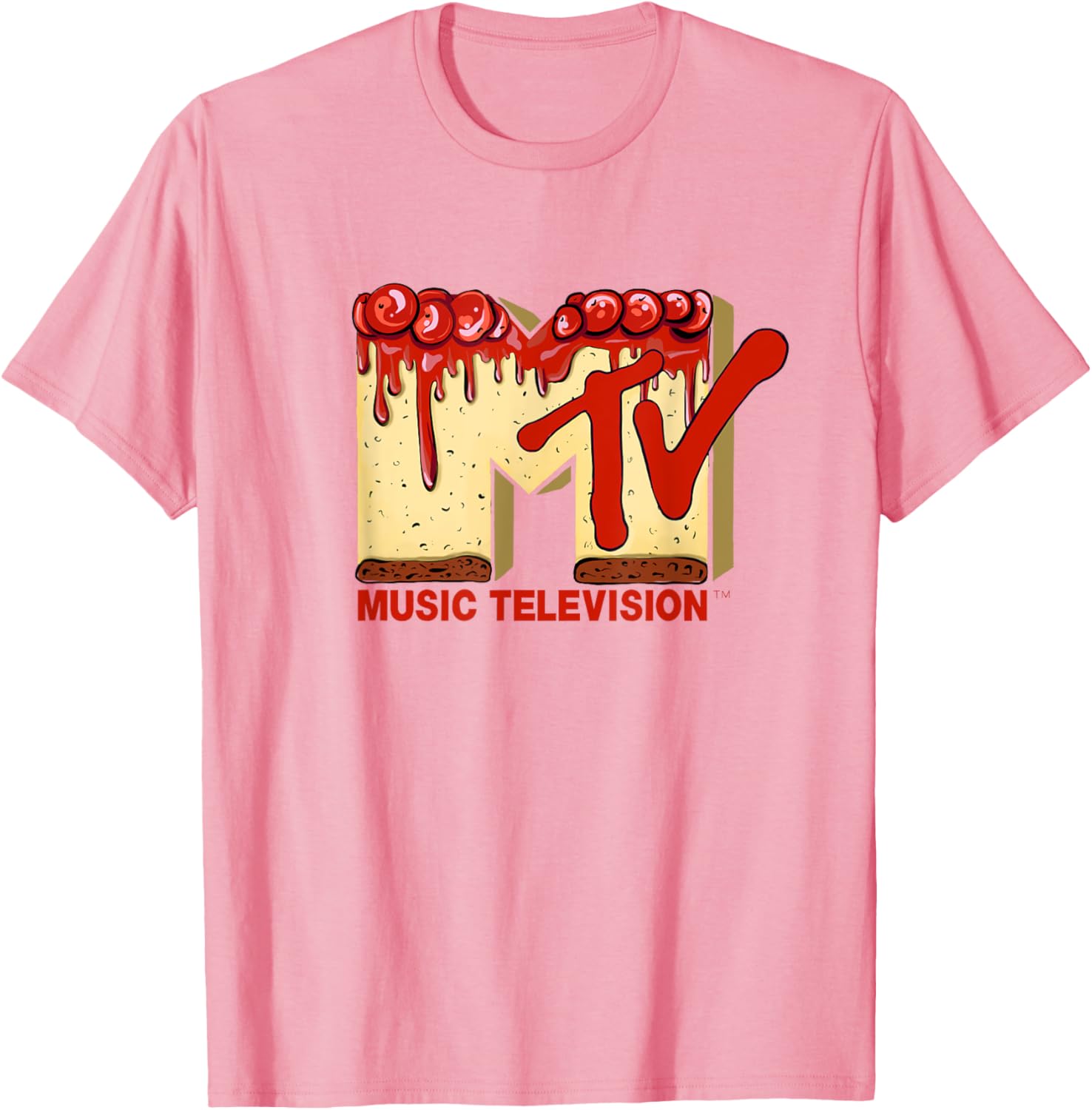 Mademark x MTV Cherry Pie Cake T-Shirt - Original MTV Logo Apparel - 9