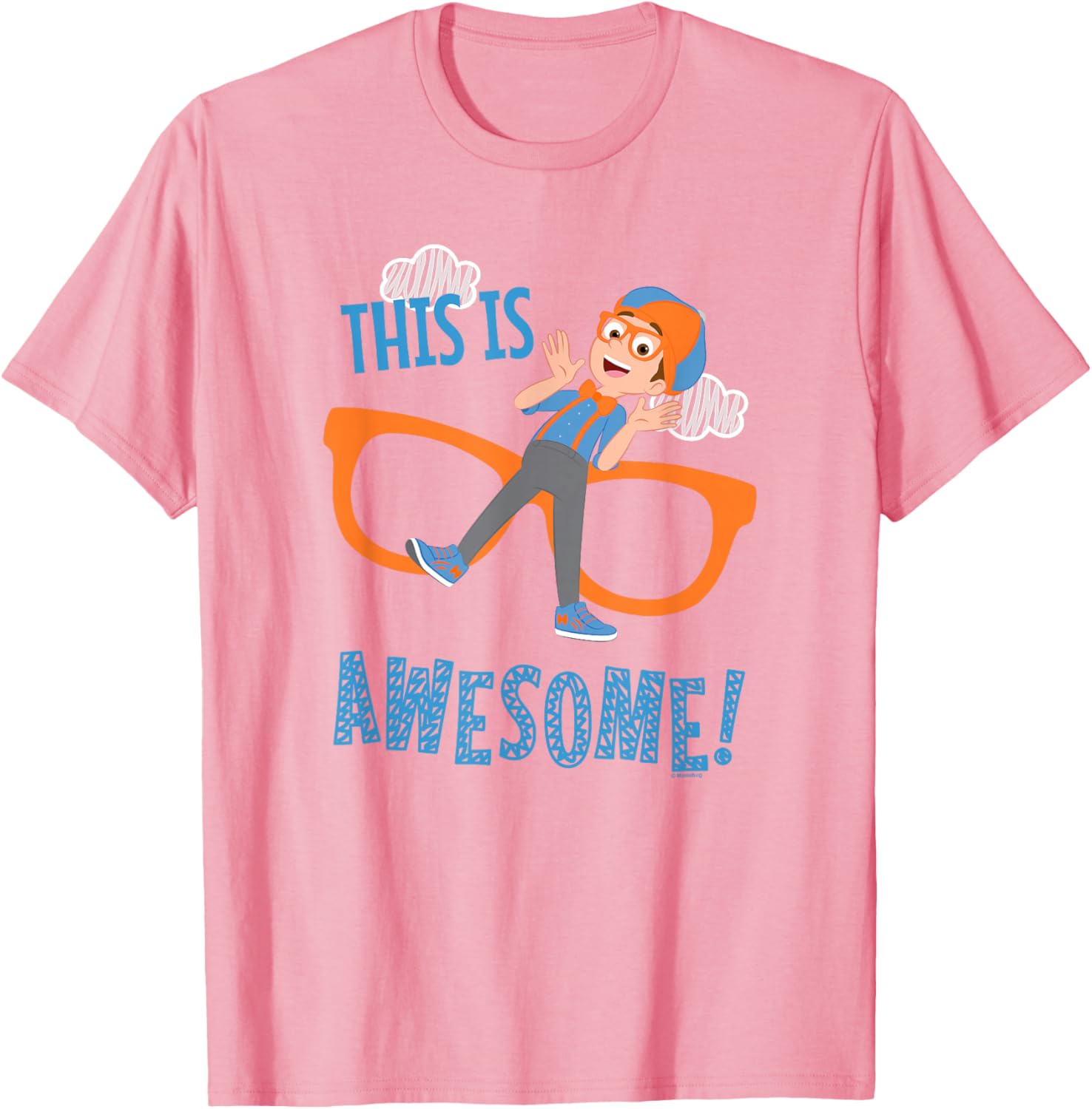 Blippi Awesome Glasses T-Shirt for Kids - Fun and Colorful Apparel - 4
