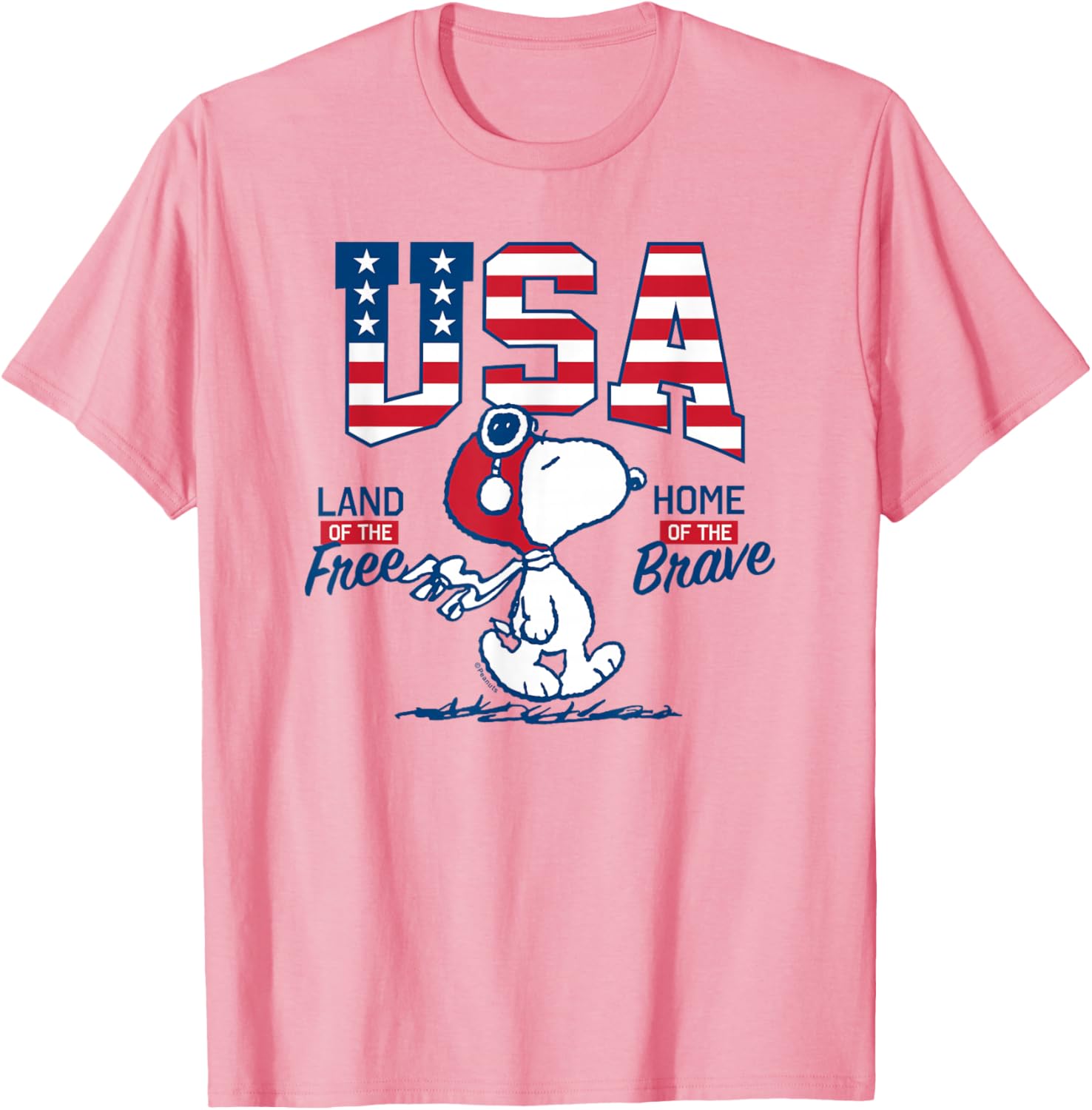 Peanuts Snoopy Free Brave T-Shirt for Fun Casual Wear and Style - 5