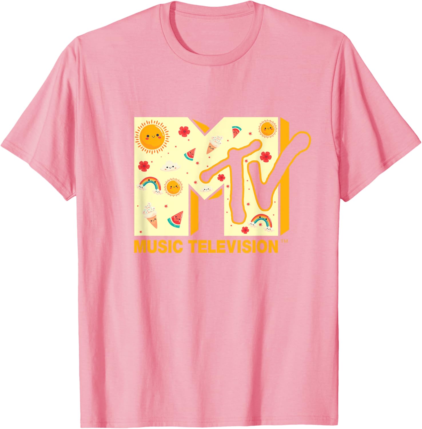 Mademark x MTV Summer T-Shirt Featuring Iconic MTV Logo for Fun Style - 2