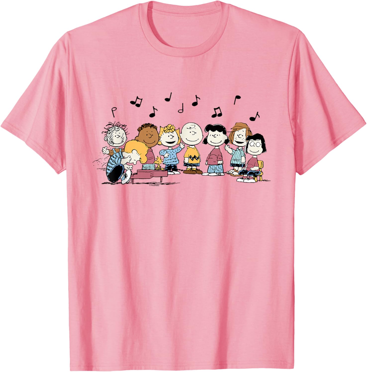 Peanuts Character Music T-Shirt featuring Charlie Brown and Friends - 8