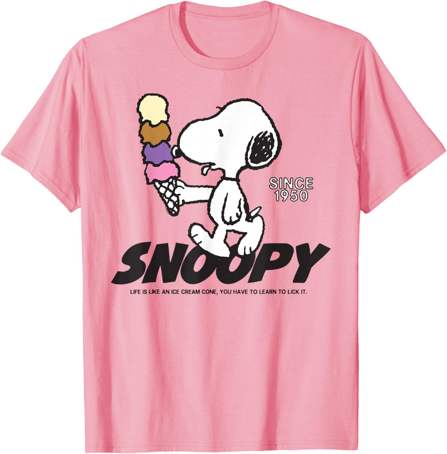 Snoopy Peanuts Ice Cream Cone T-Shirt Fun and Stylish Apparel - 16