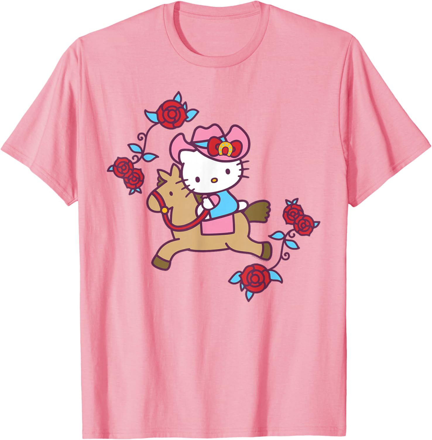 Hello Kitty Derby Horseback Riding T-Shirt for Fun Equestrian Style - 8