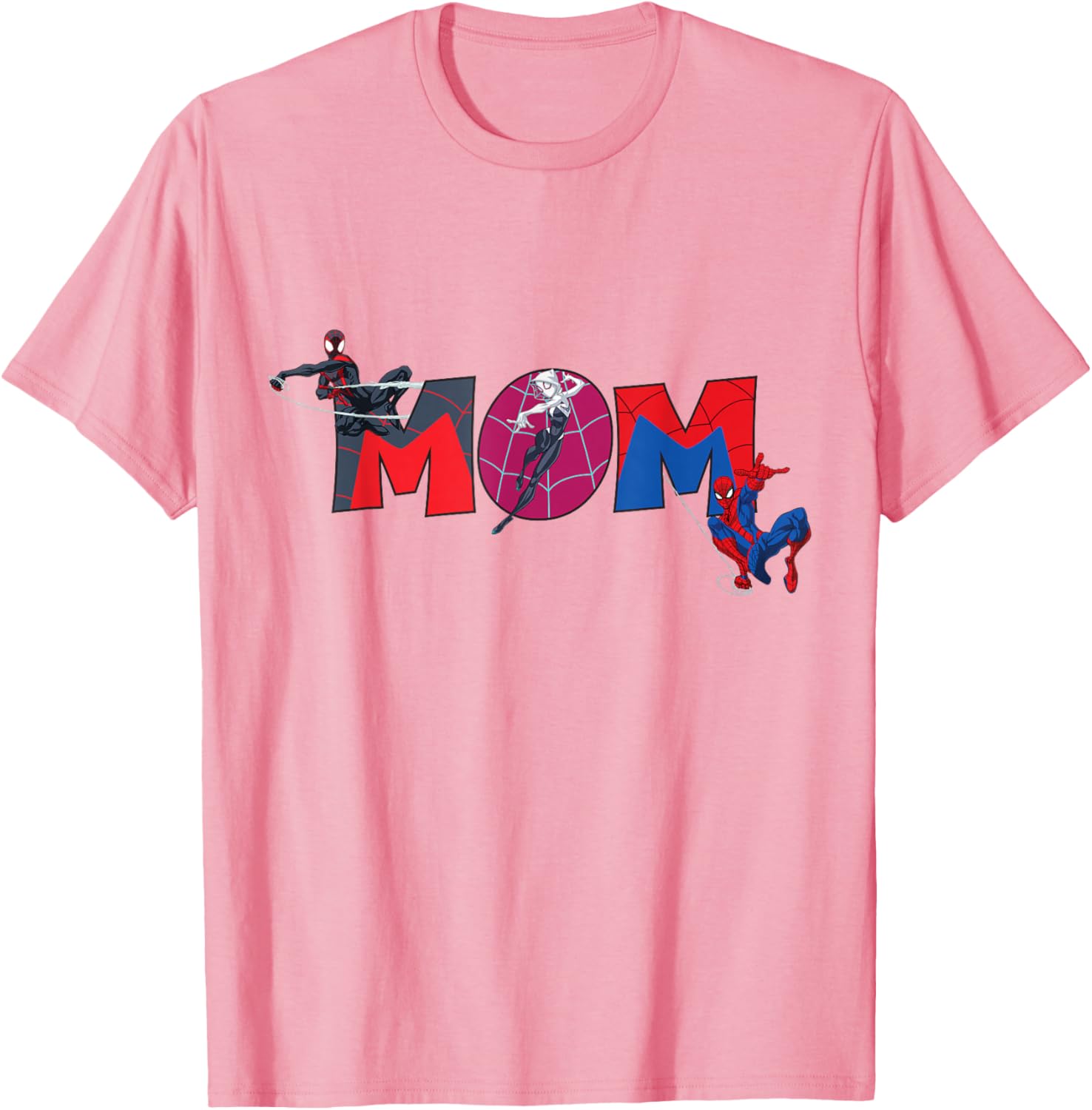 Marvel Spider-Man Trio Mom T-Shirt for Mother's Day Family Trip - 15