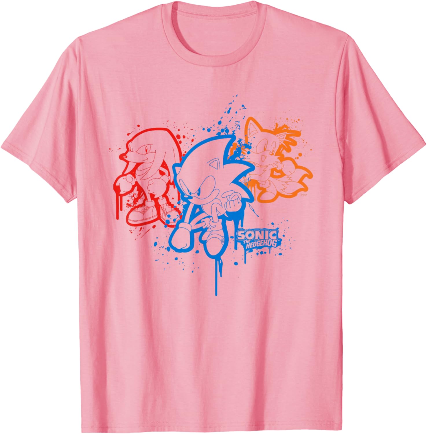 Sonic the Hedgehog Spray Paint T-Shirt Fun Graphic Tee for Fans - 6