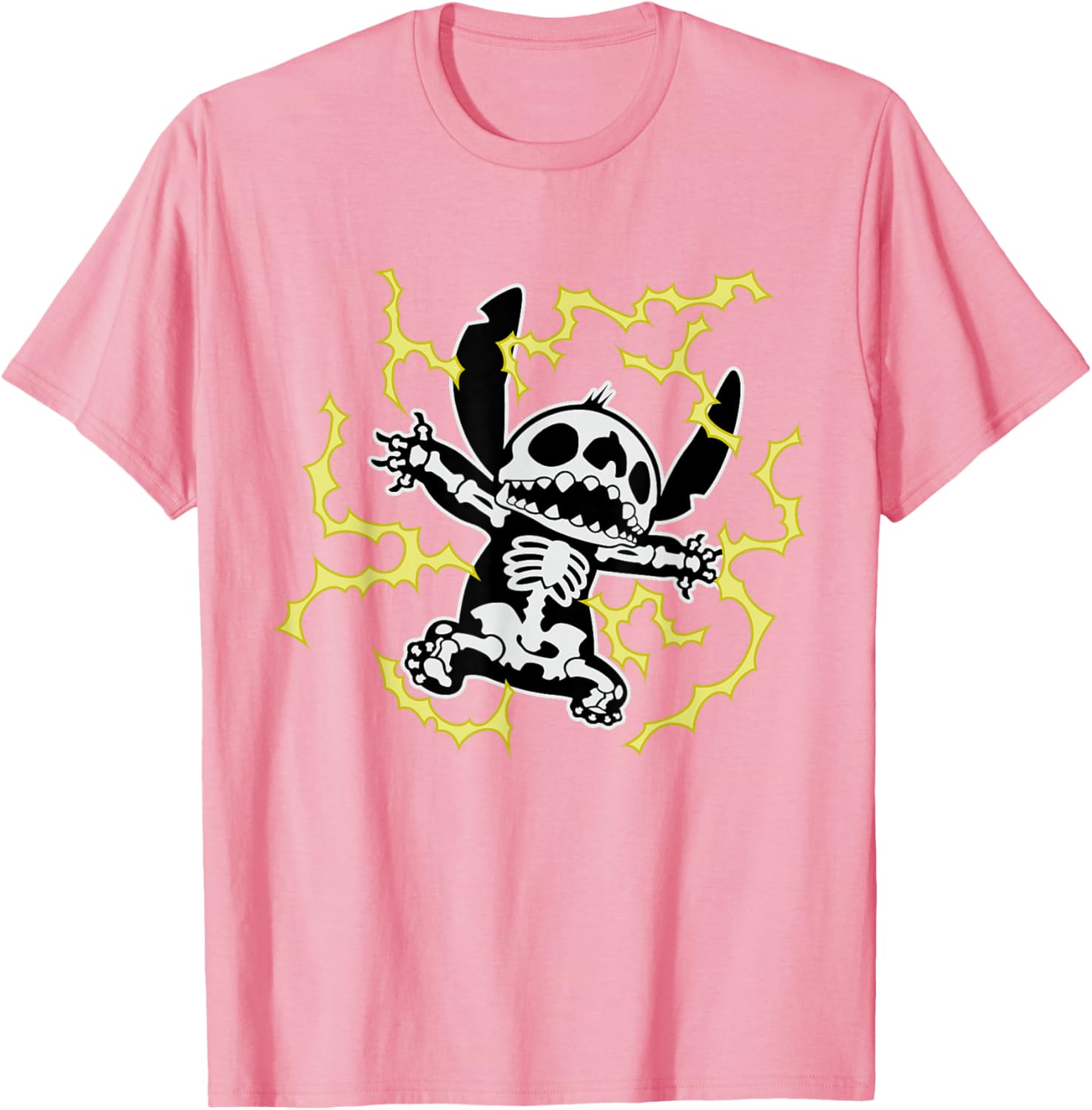 Disney Stitch Skeleton Halloween T-Shirt for Fun and Festive Celebrations - 22