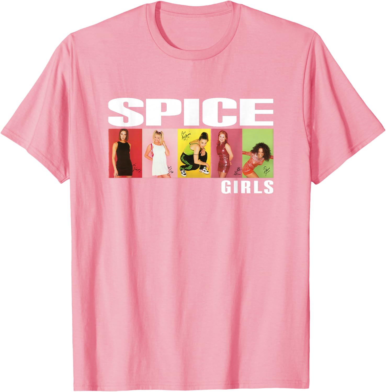 Official Spice Girls Photo Block T-Shirt for Stylish Fans - 4
