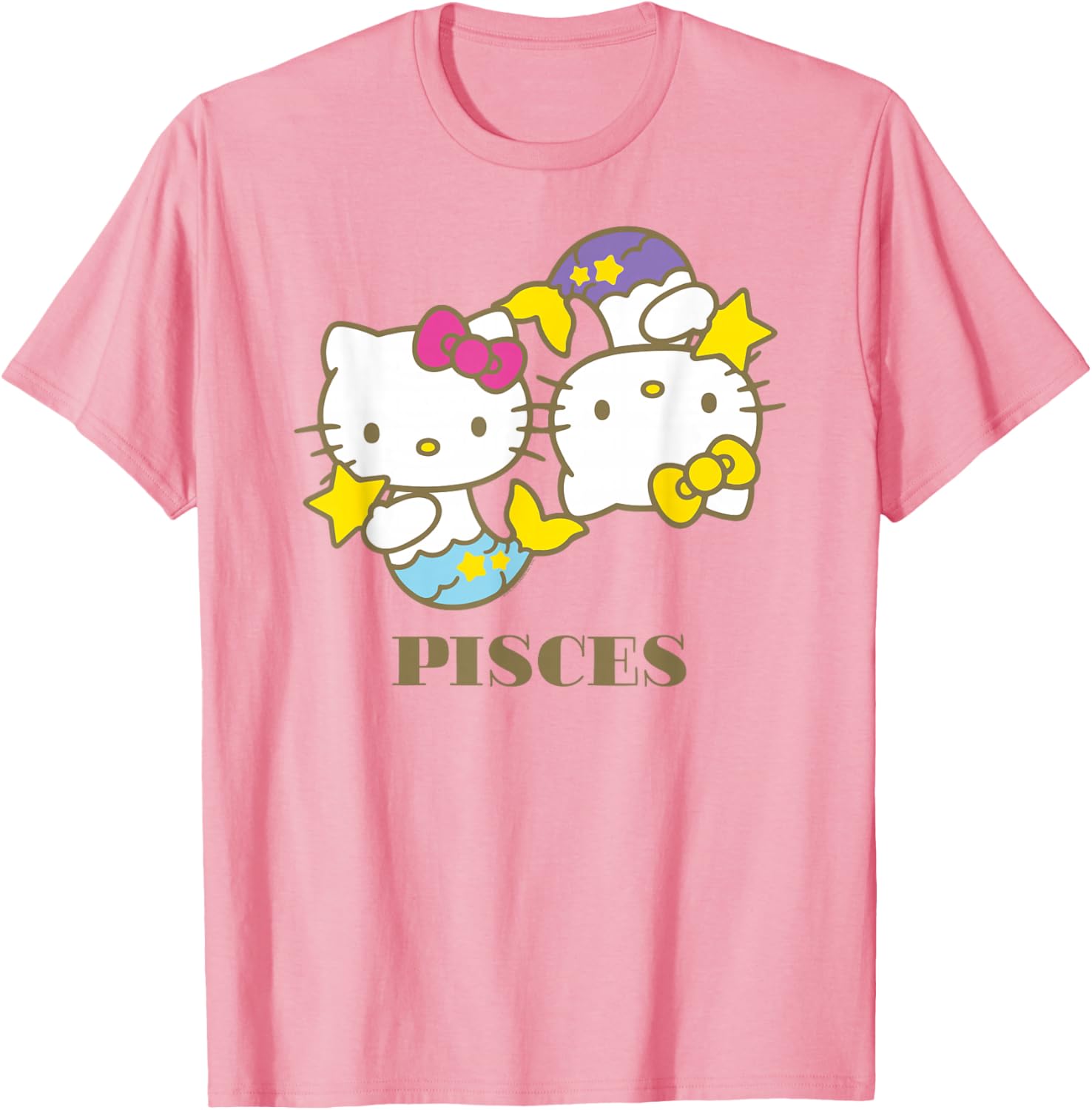 Hello Kitty Pisces T-Shirt Cute Zodiac Apparel for Women and Kids - 3