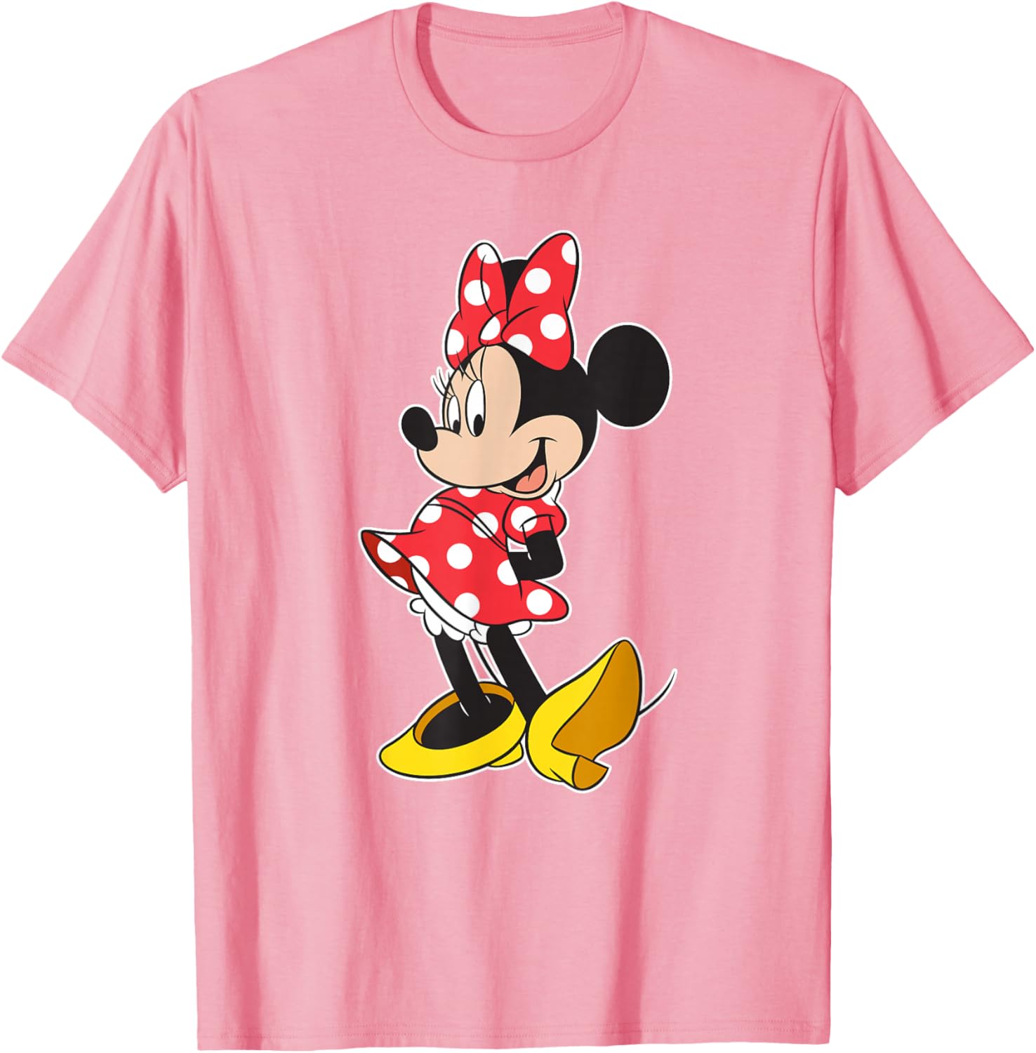 Cute Disney Minnie Mouse Classic Pose T-Shirt for Kids and Adults - 11