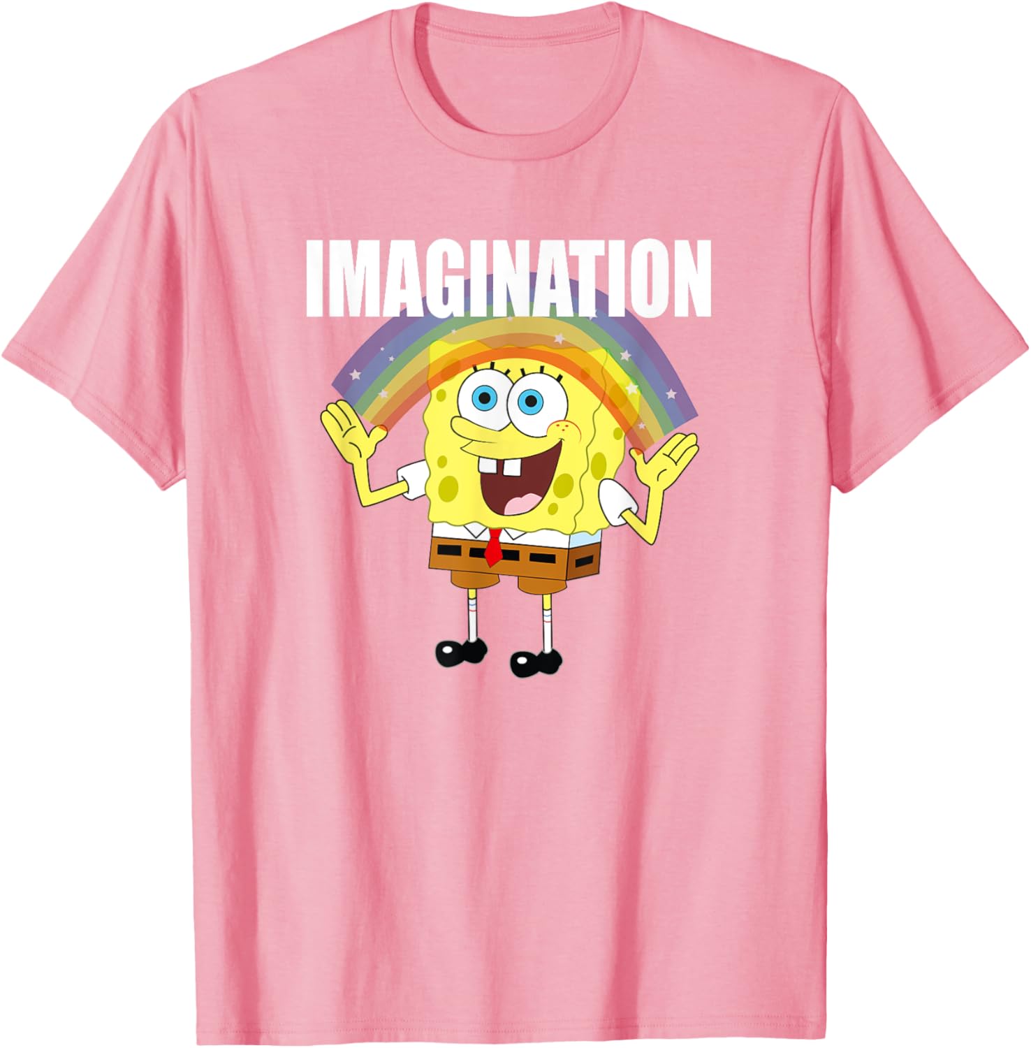 Mademark x SpongeBob SquarePants Rainbow Imagination T-Shirt for Fun Style - 5