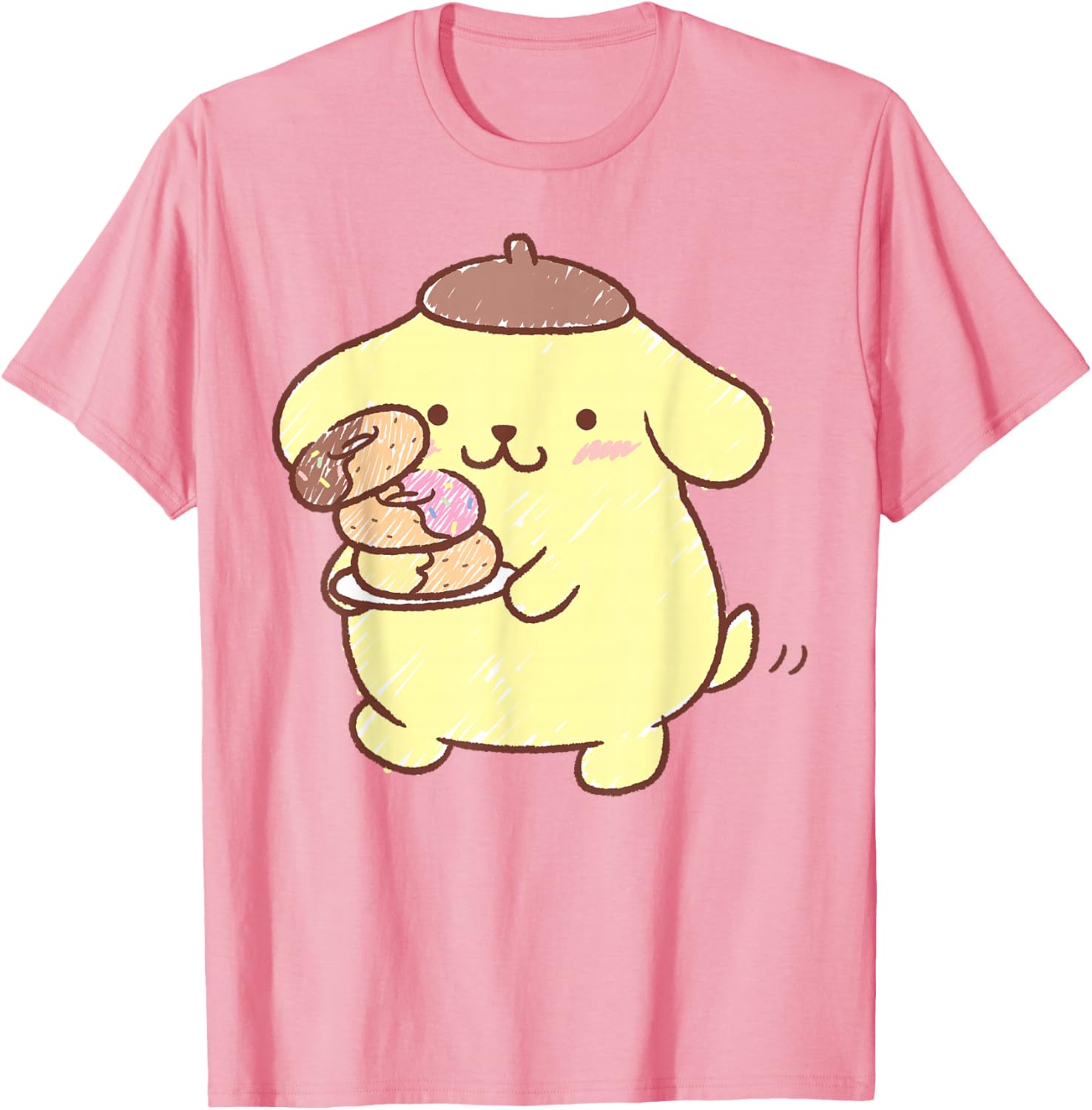 Pompompurin Donuts T-Shirt Cute & Comfy Clothing for Fans - 19