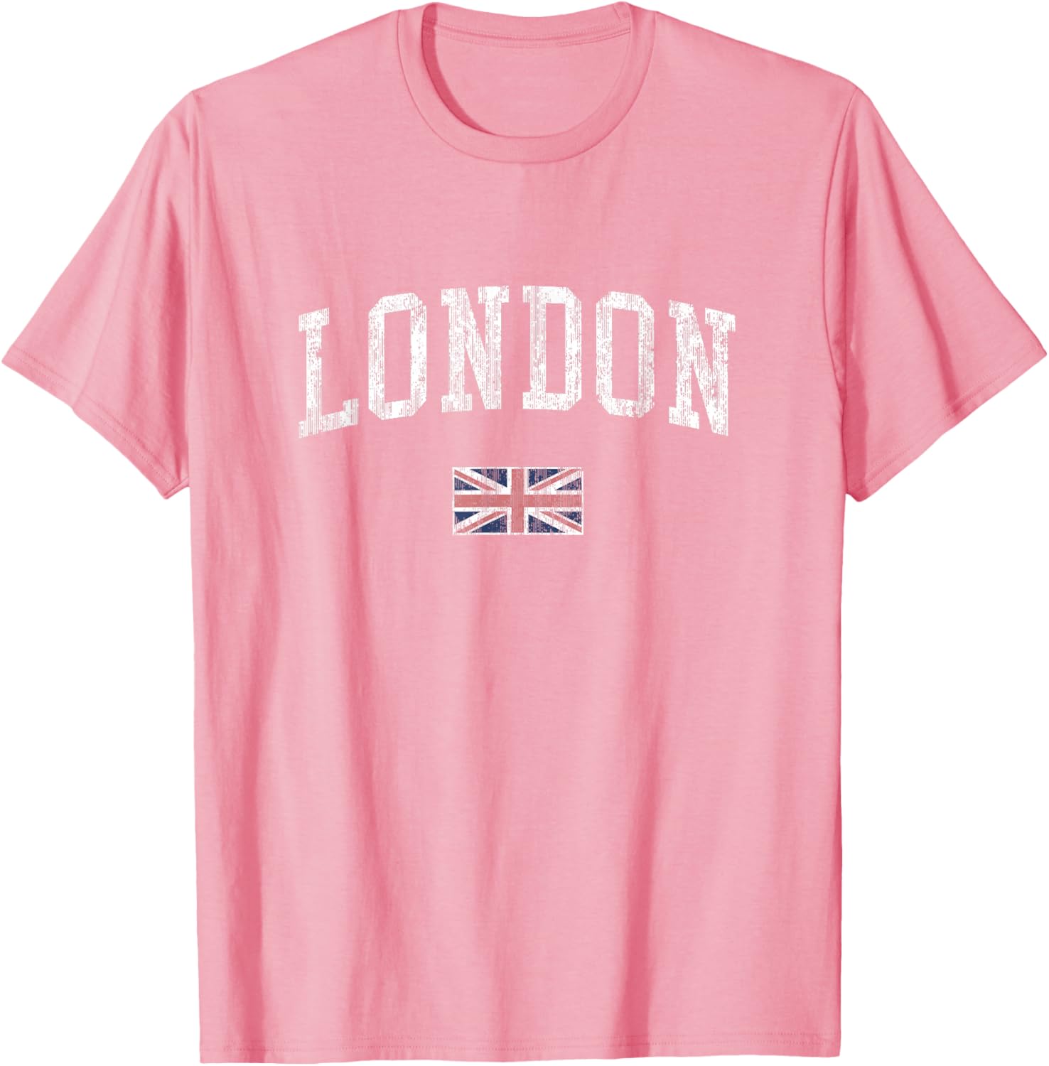 London Vintage Sports T-Shirt with British Flag Design for Men and Women - 7
