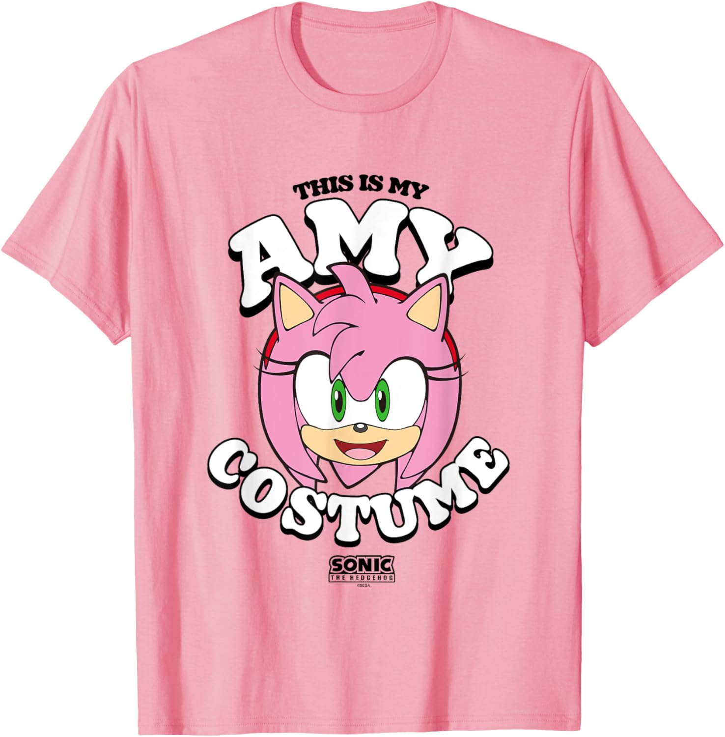 Sonic The Hedgehog Halloween Amy Costume T-Shirt for Fun Celebrations - 12