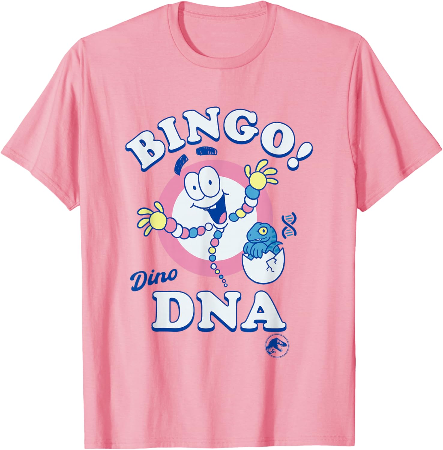 Jurassic Park Bingo Dino DNA Pastel T-Shirt for Fun Dino Lovers - 7