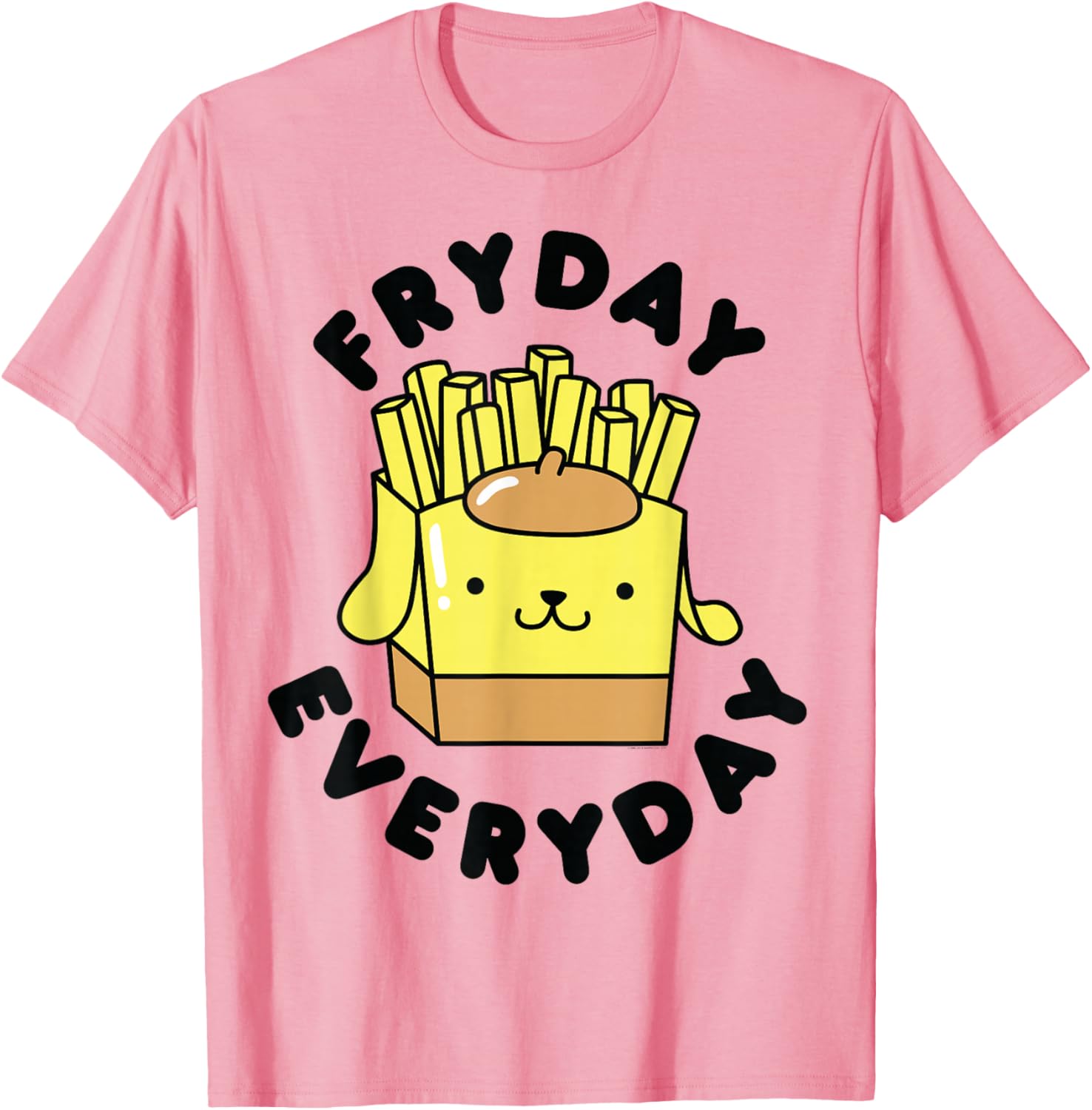 Pom Pom Purin French Fries Fryday T-Shirt for Fun Casual Wear - 13