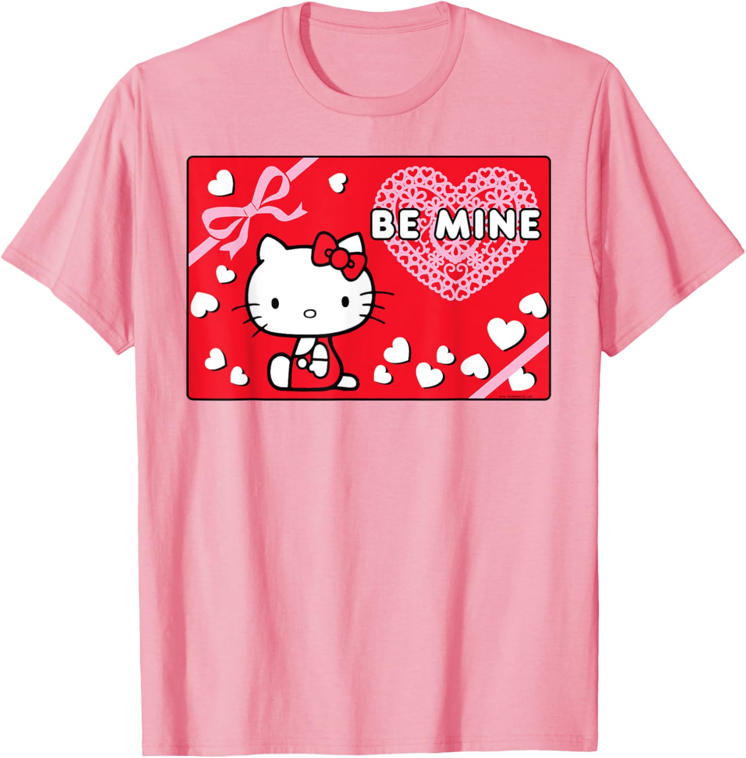 Cute Hello Kitty Valentine's Day Be Mine T-Shirt for Kids and Adults - 2