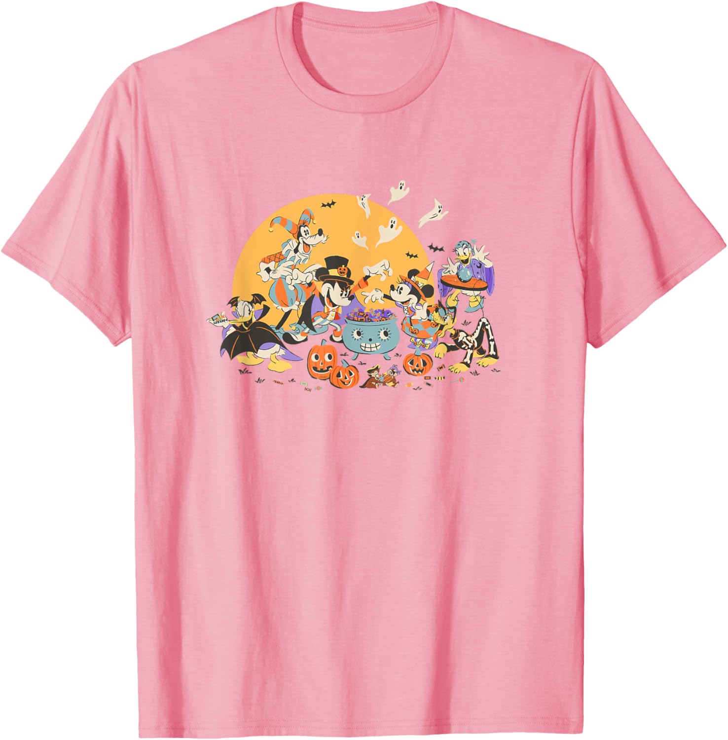 Disney Mickey and Friends Halloween Retro T-Shirt for Fun Holiday Style - 14