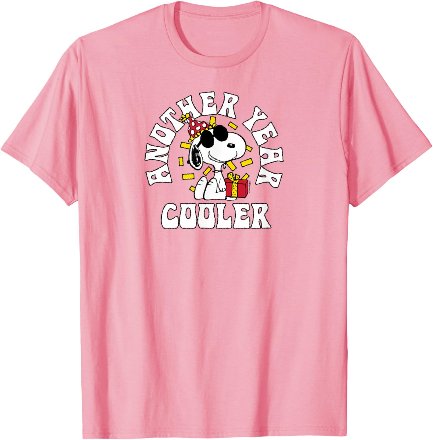 Snoopy Birthday Another Year Cooler T-Shirt for Fun Peanuts Fans - 7