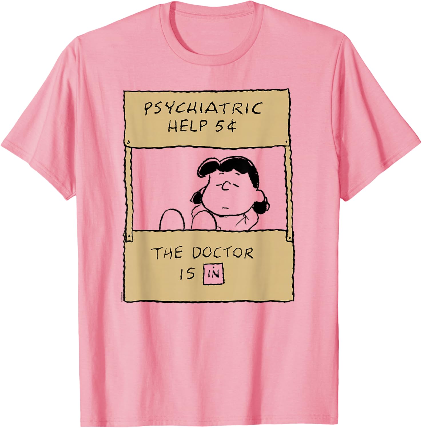 Peanuts Lucy Doctor Is In T-Shirt for Fans of Classic Comics and Fun - 7