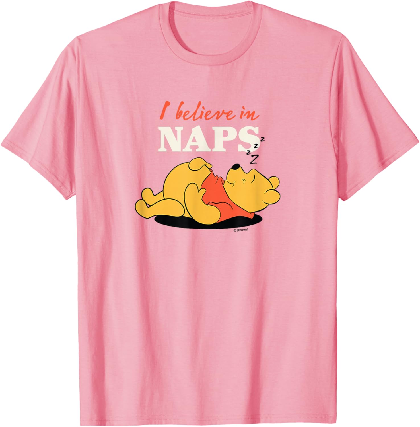 Winnie the Pooh I Believe in Naps T-Shirt for Cozy Comfort Lovers - 12