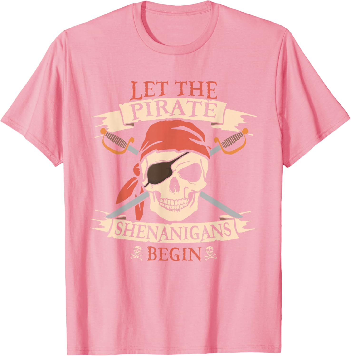 Pirate Shenanigans Skull Bandana Halloween T-Shirt for Boys - 23