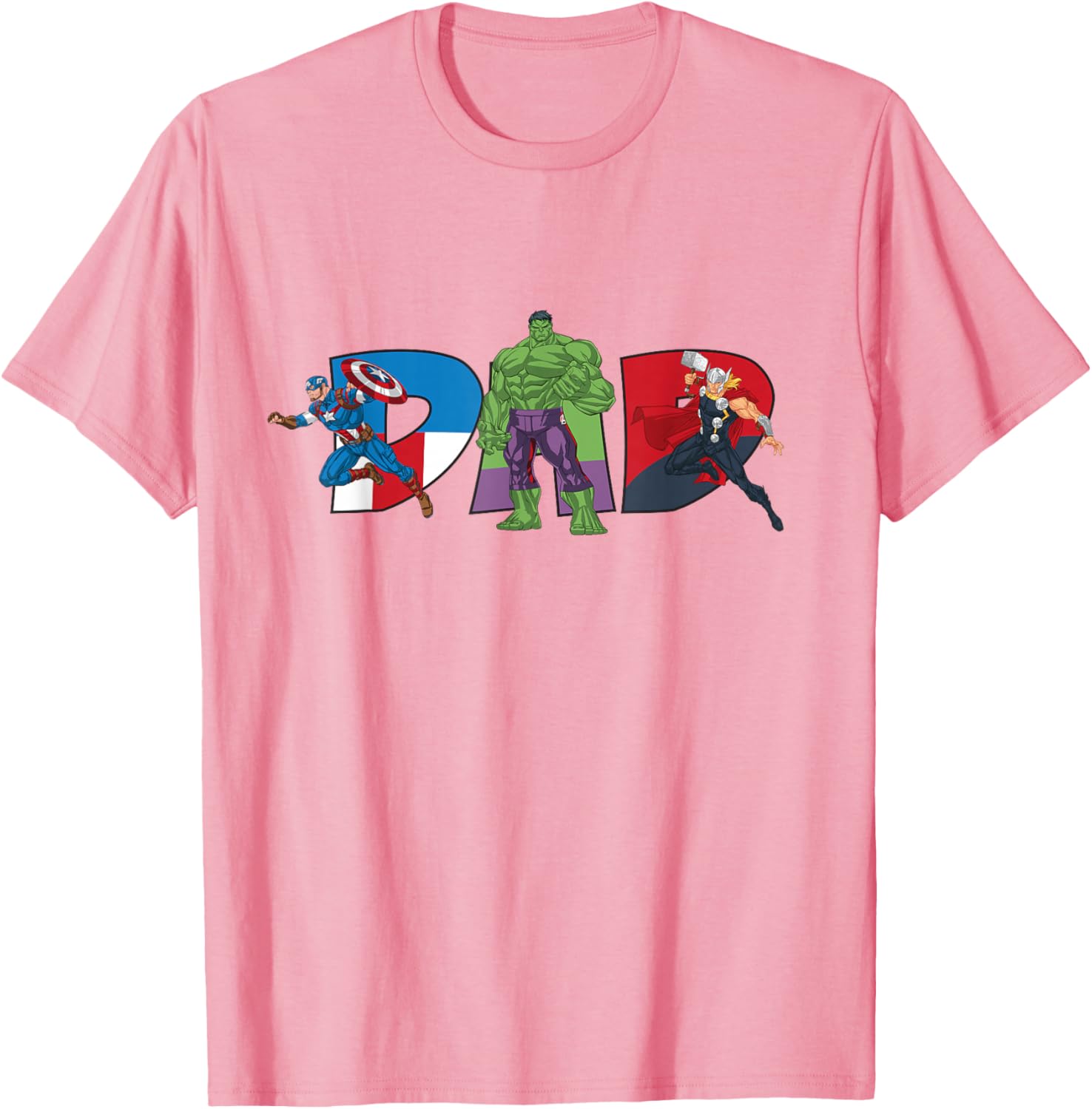 Marvel Avengers Team Dad Father's Day T-Shirt for Family Adventures - 3