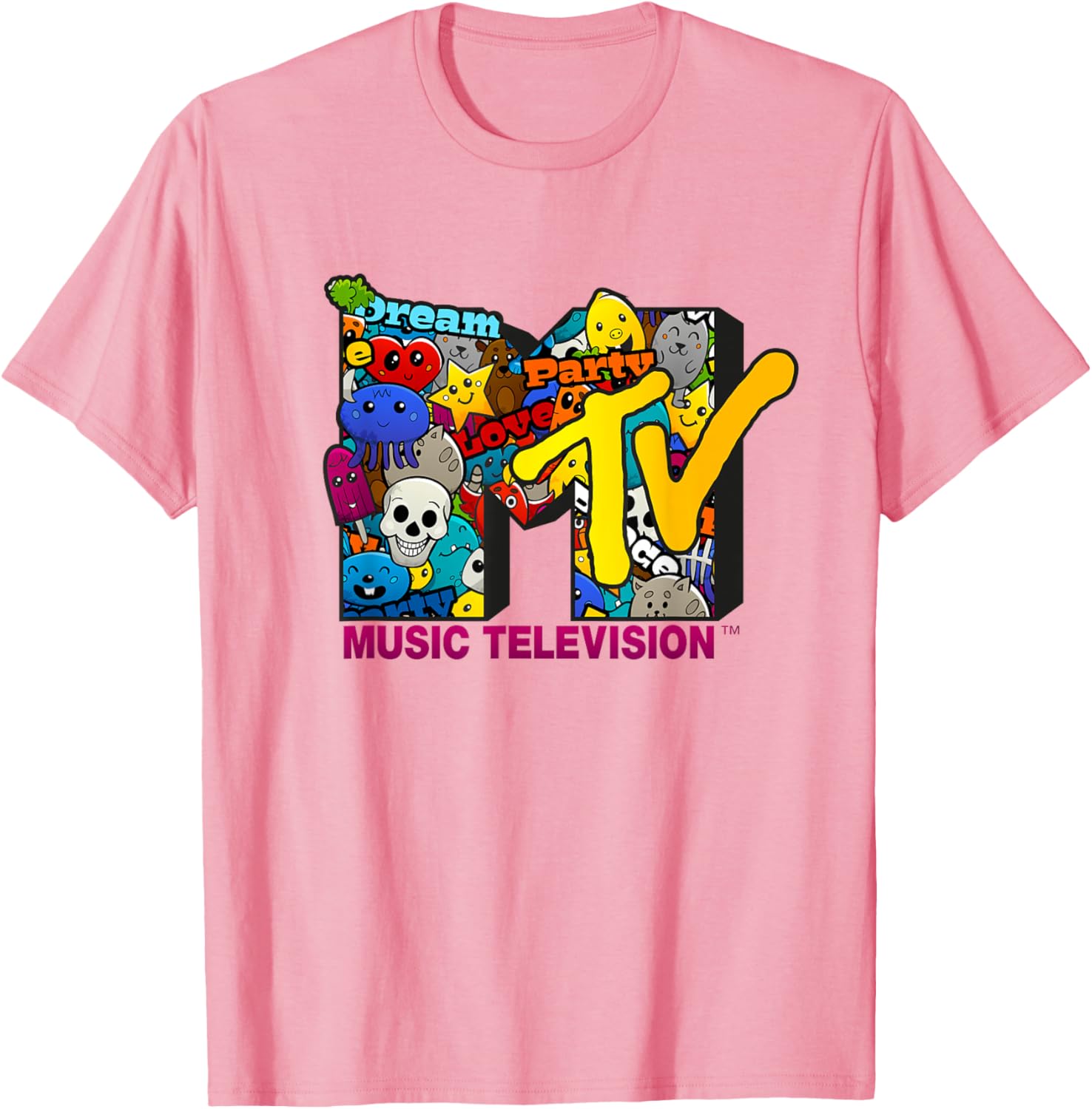 Mademark x MTV Fun Love Party Emotes T-Shirt for Happy Vibes - 10