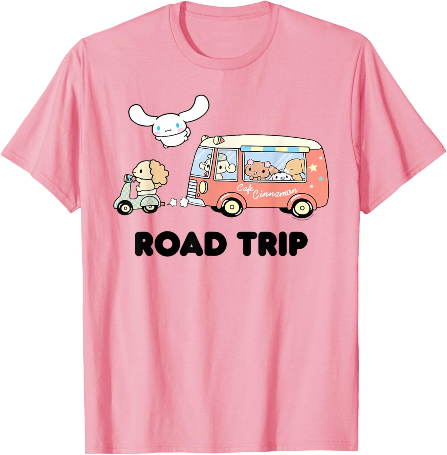 Cute Cinnamoroll Road Trip T-Shirt for Fun Adventures and Travel - 7