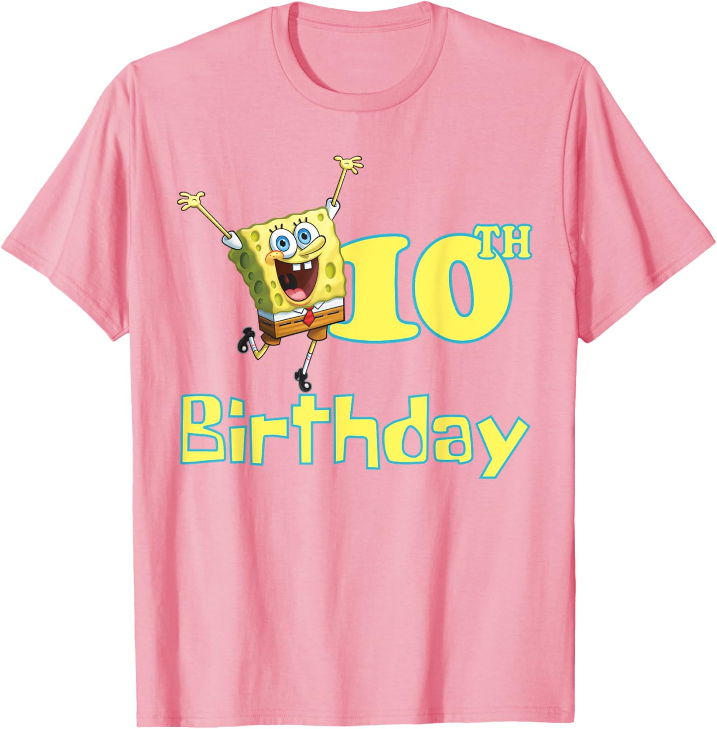 Mademark SpongeBob SquarePants 10th Birthday T-Shirt for Kids and Fans - 9