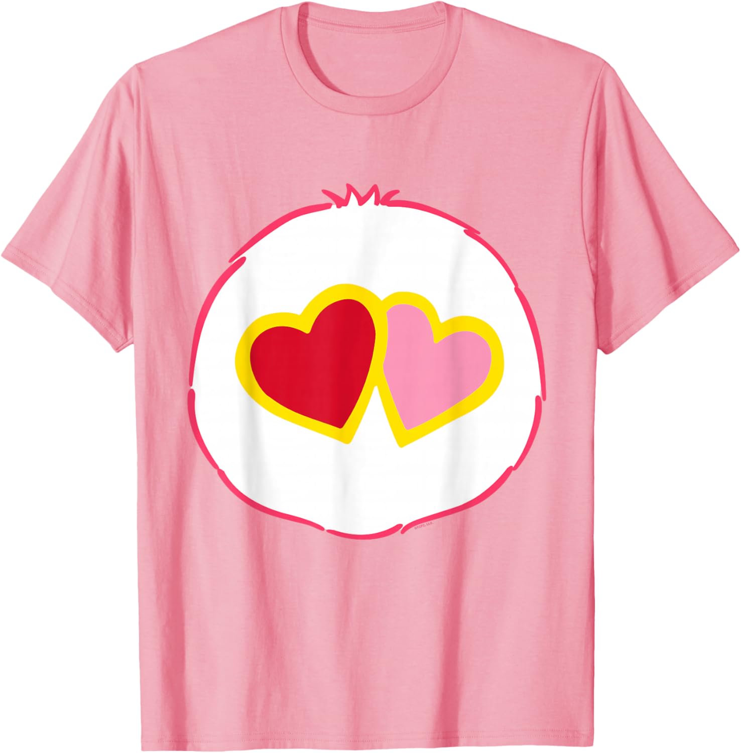 Care Bears Love-a-Lot Belly T-Shirt for Kids and Adults - Cute and Comfy - 1