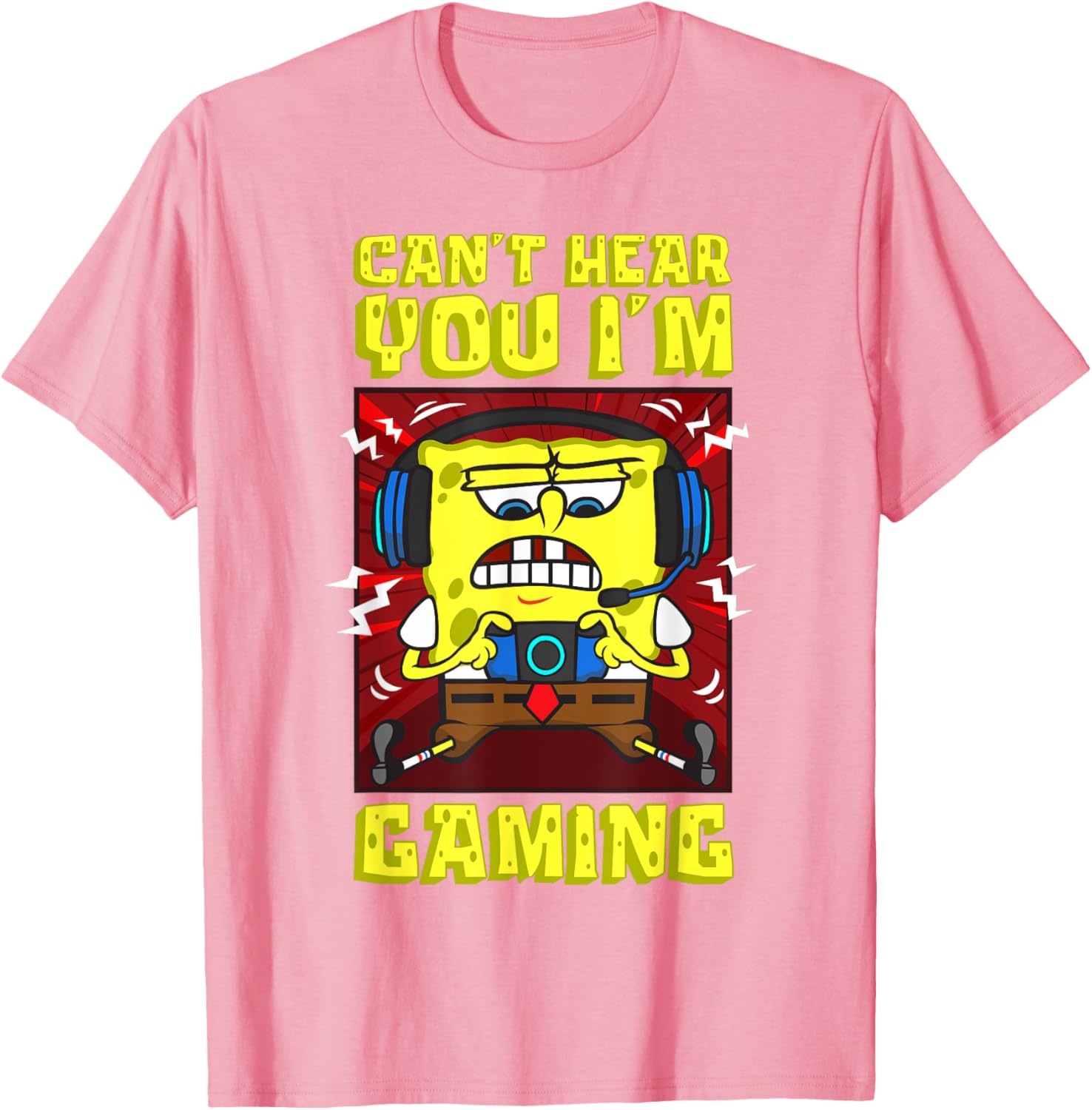 Mademark SpongeBob Gaming T-Shirt for Video Game Lovers and Fans - 15