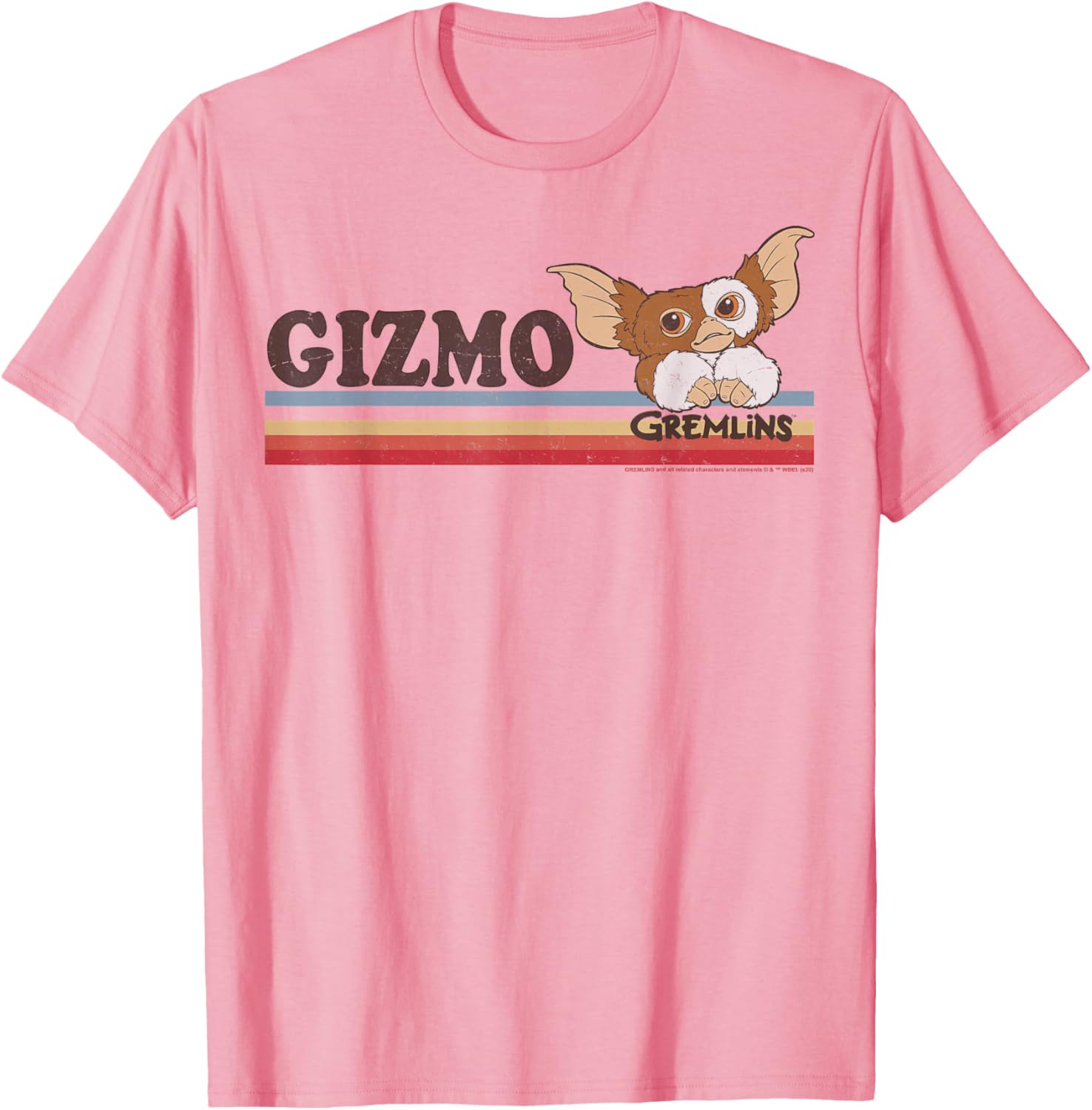 Retro Gremlins Gizmo Stripes T-Shirt for Fans of Classic Movies - 6