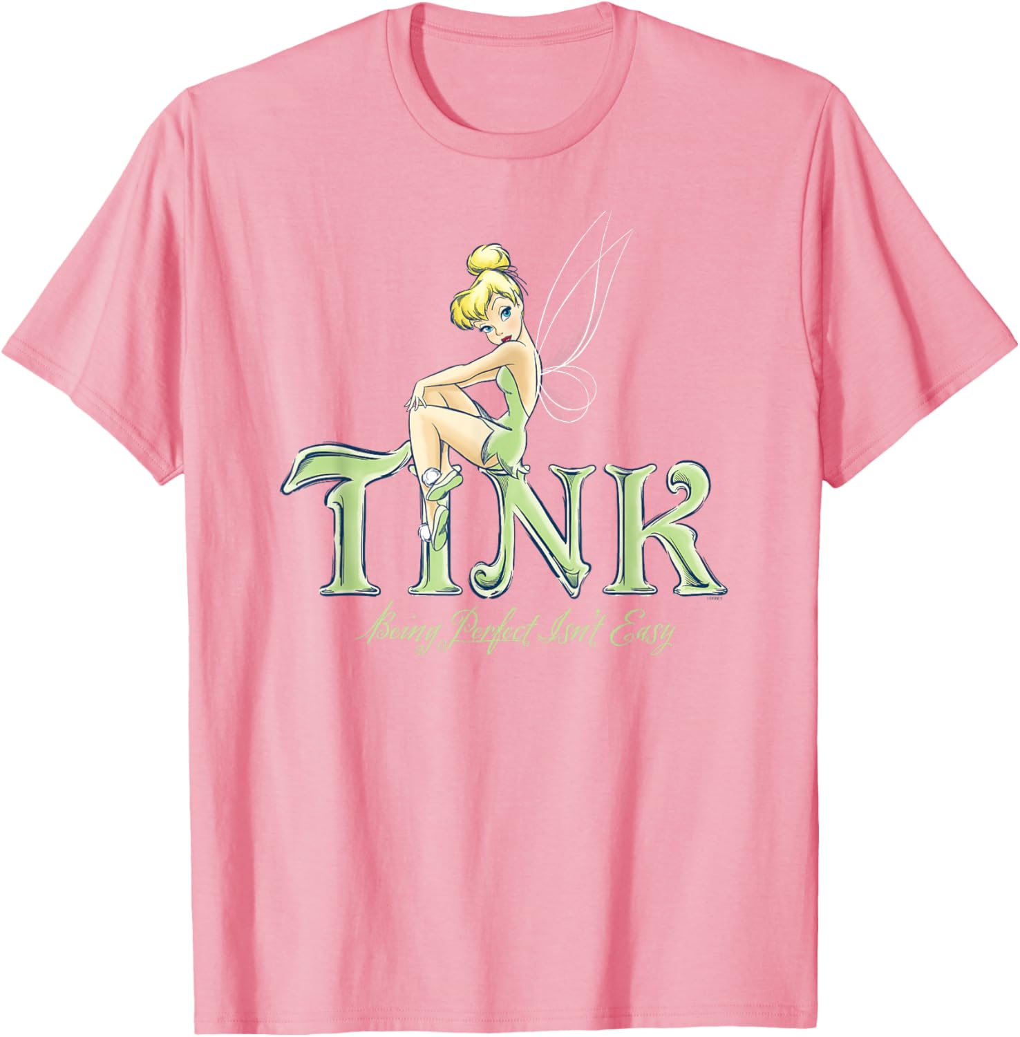 Disney Tinker Bell Perfect Isn't Easy T-Shirt - Cute Peter Pan Apparel - 19