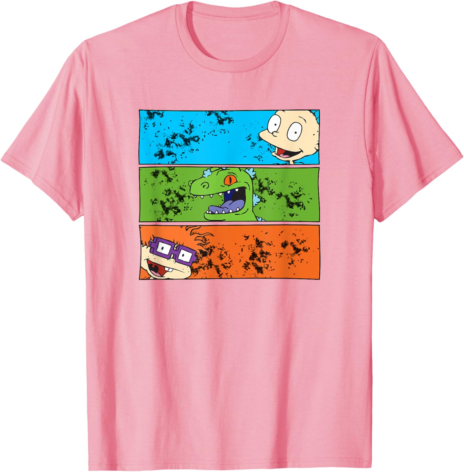 Mademark Rugrats Tommy Chuckie Reptar Art Splatter T-Shirt for Fans - 6