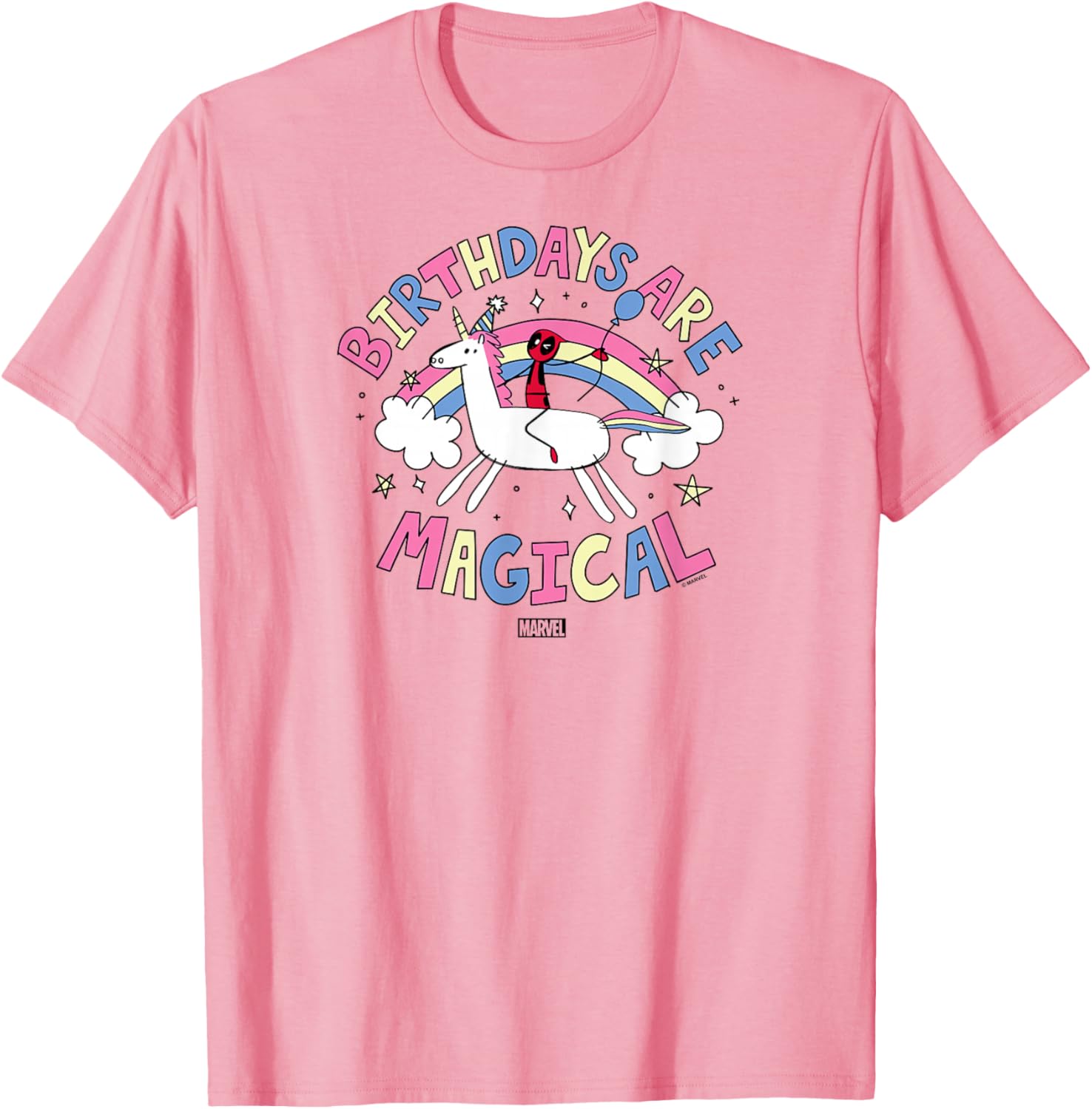 Deadpool Birthdays Are Magical T-Shirt Fun Gift for Marvel Fans - 8