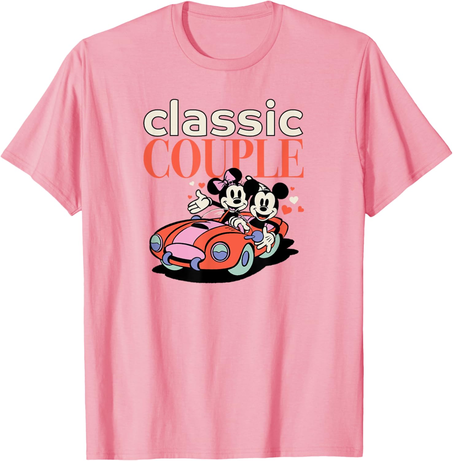Cute Mickey and Minnie Valentine's Day Couple T-Shirt for Disney Lovers - 5