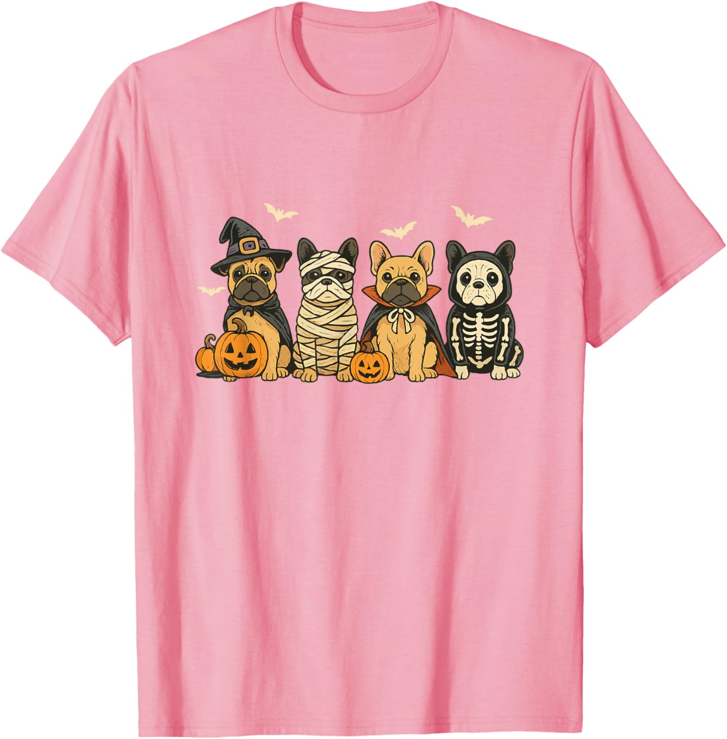 Mummy French Bulldog Halloween Witch Dog Mom T-Shirt for Fall Fun - 5