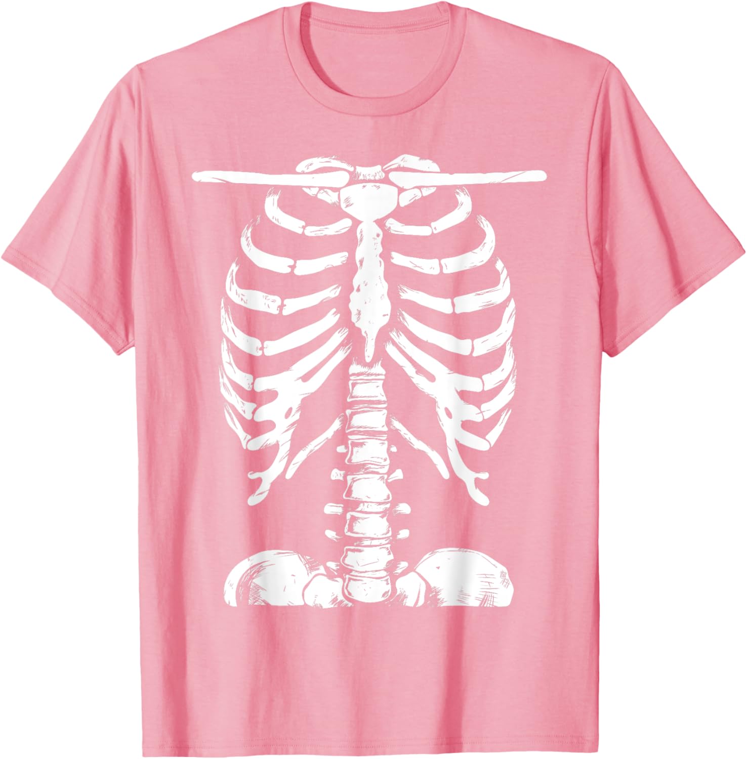 Skeleton Rib Cage Halloween T-Shirt for Men and Women Perfect Costume - 8